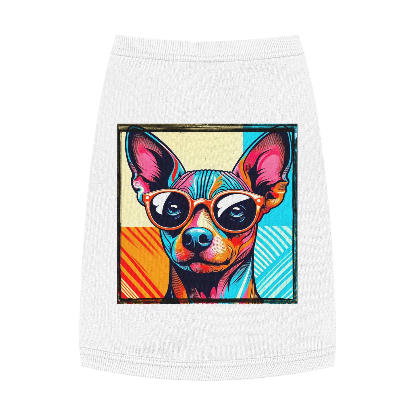 Mexican Hairless cool shades shirt Pets Printify M White