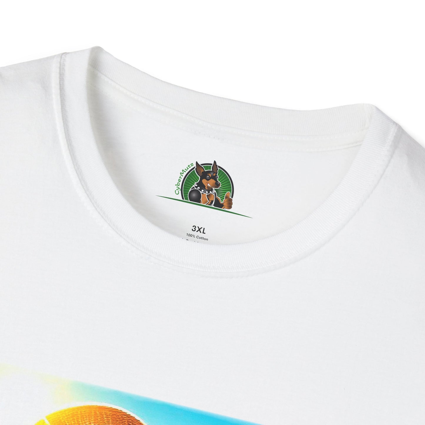 Beagle Girl Dog Wearing Sun Hat At Beach T-Shirt Printify