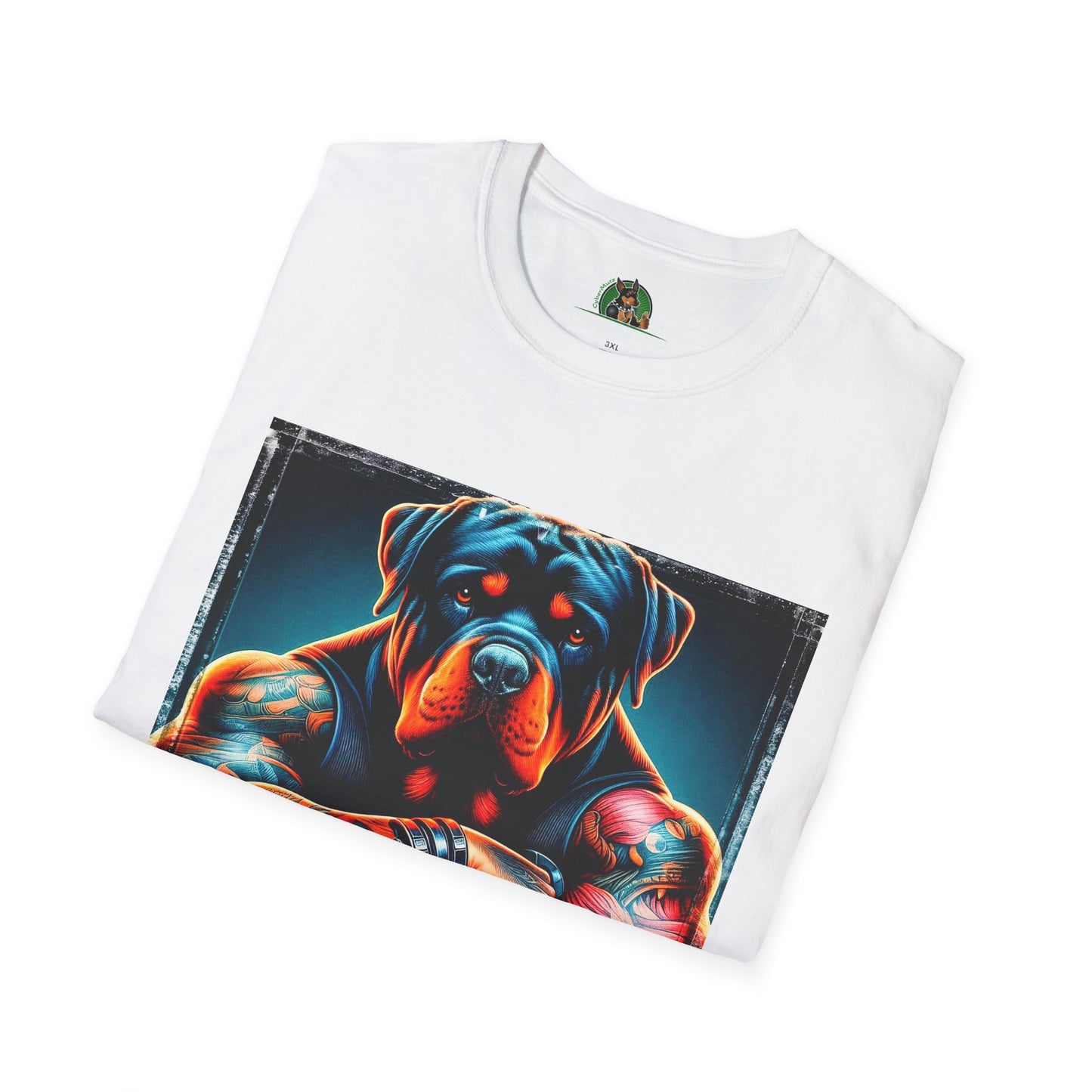 Rottweiler big muscles shirt T-Shirt Printify