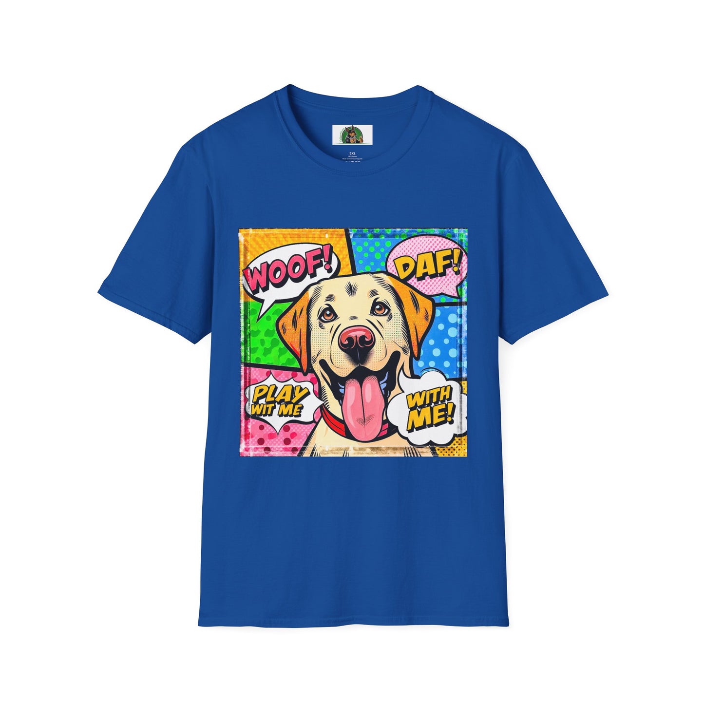 Wacky Labrador Retriever T-Shirt Printify XS Royal