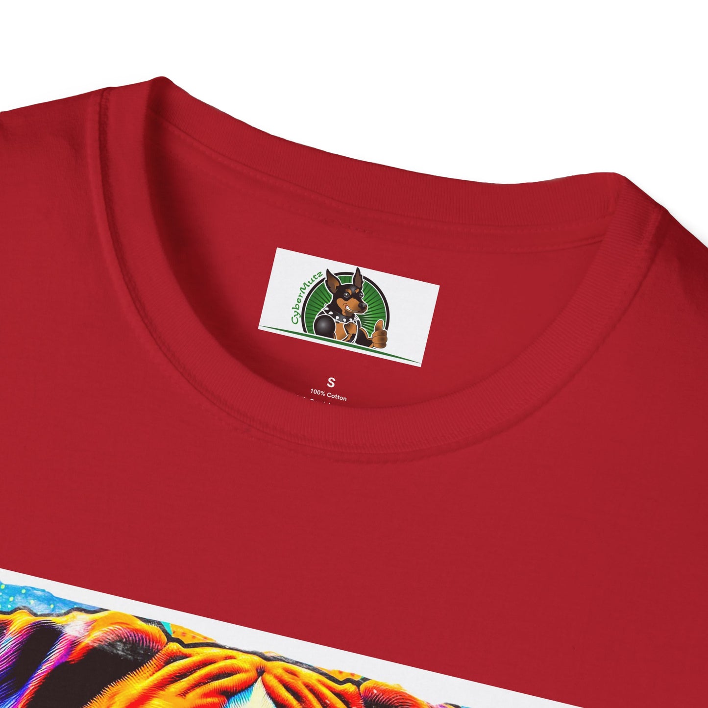 Boxer Pop Art Dog Wearing Glasses T-Shirt T-Shirt Printify