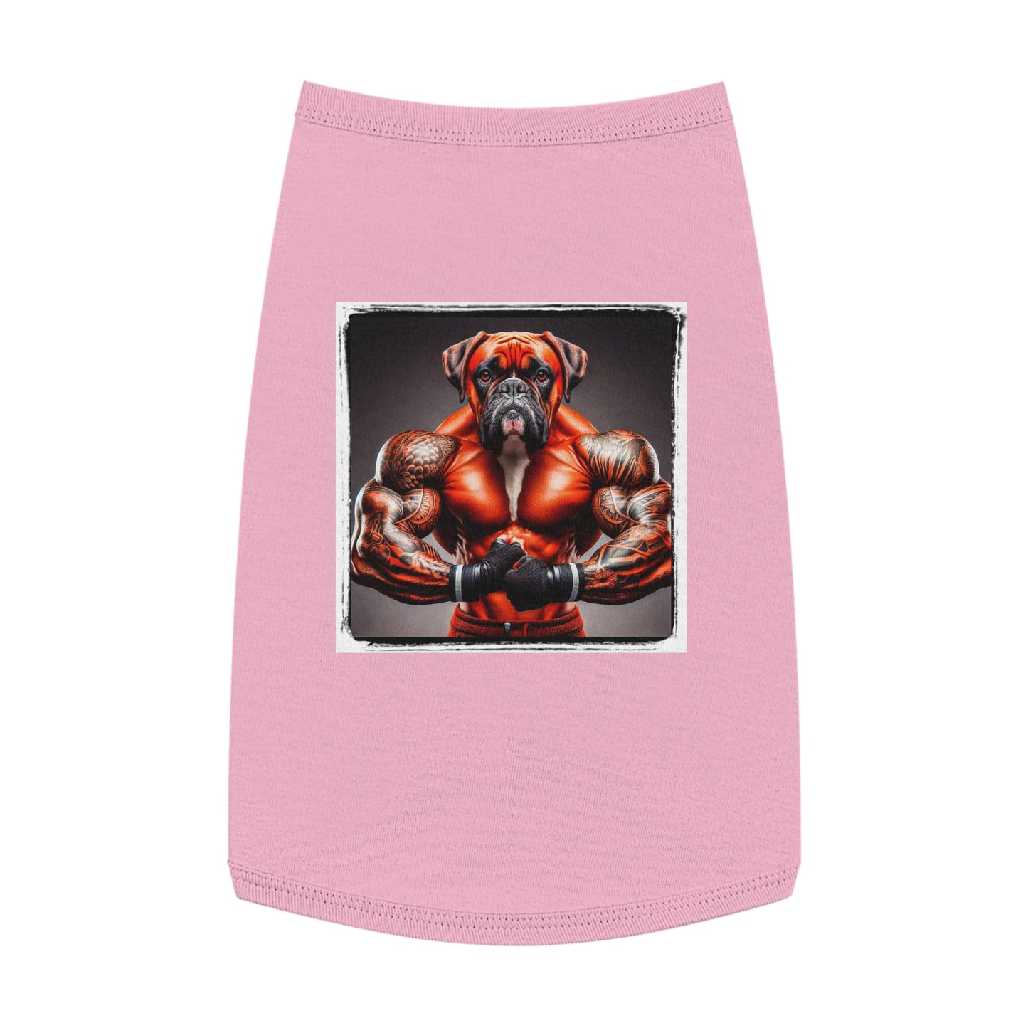 Pet Tank Top Boxer Pets Printify L Pink