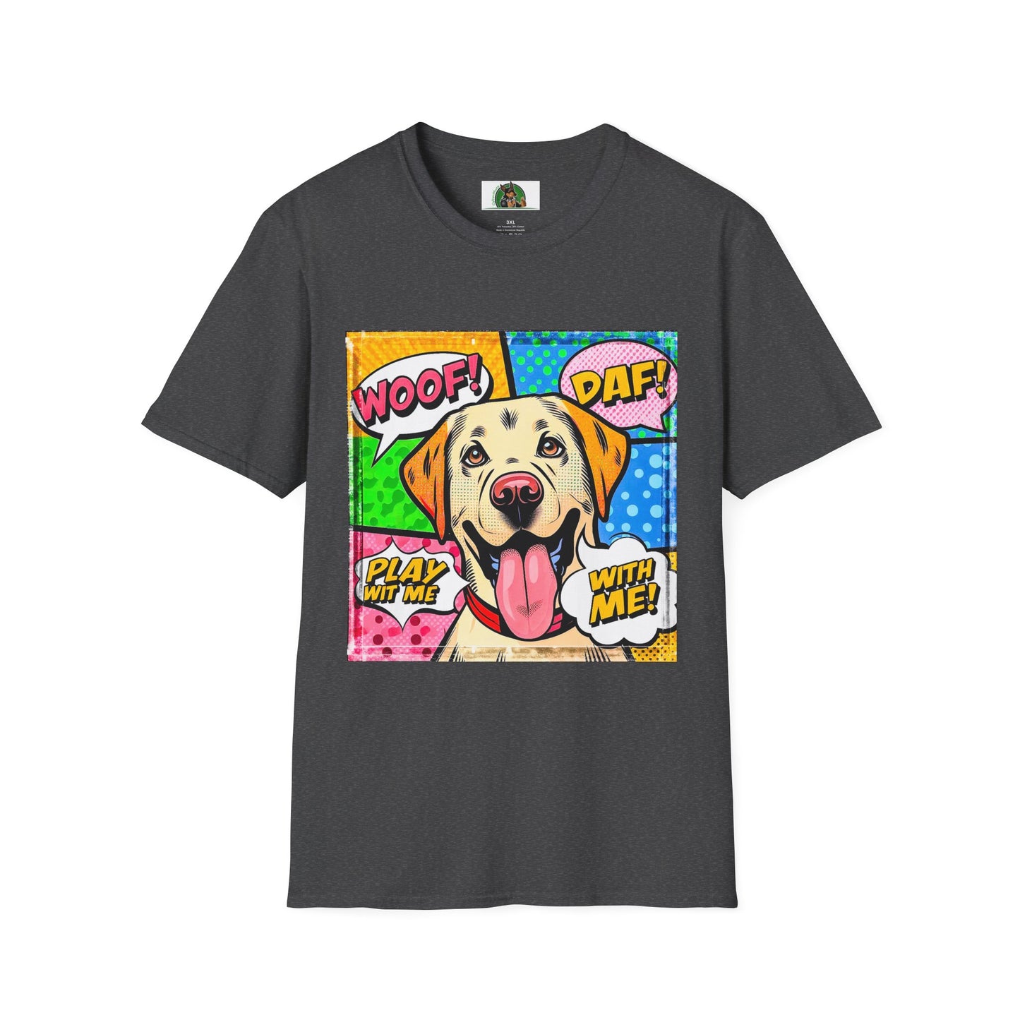 Wacky Labrador Retriever T-Shirt Printify XS Dark Heather
