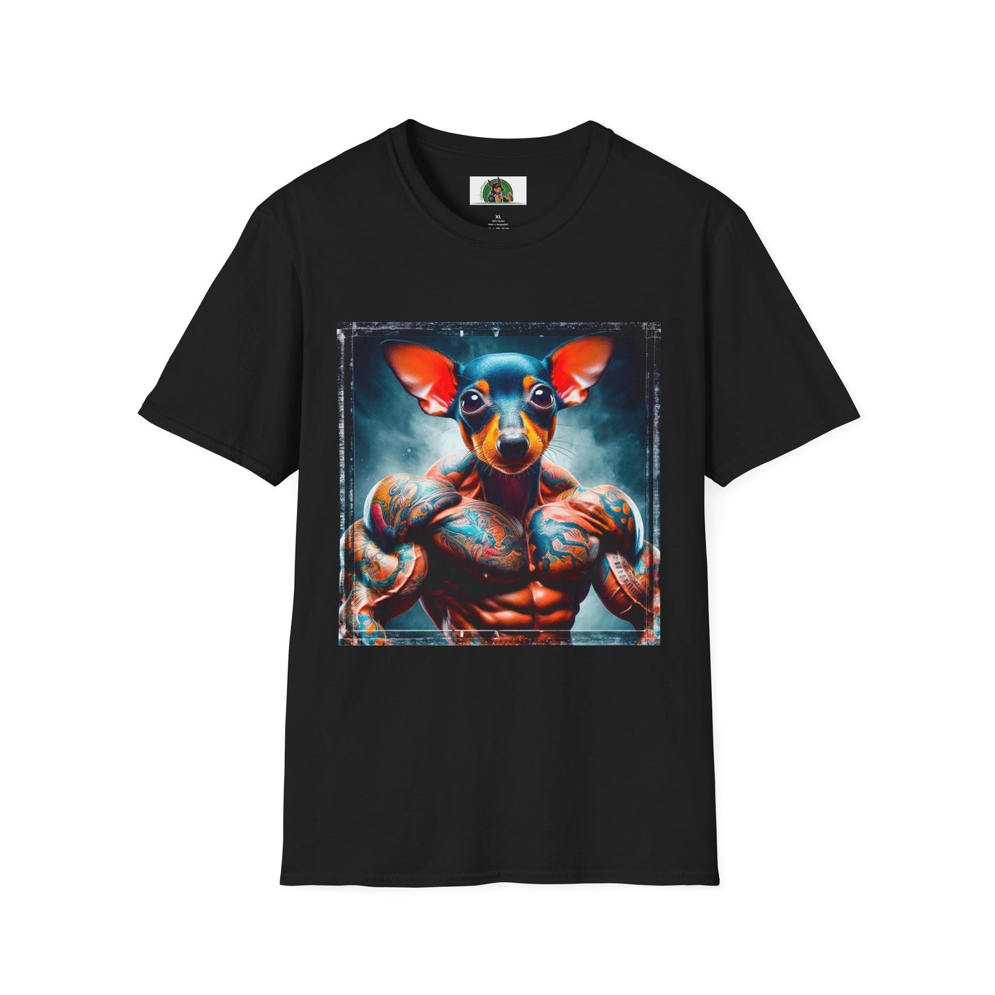 Rat Terrier T-Shirt muscles T-Shirt Printify XS Black