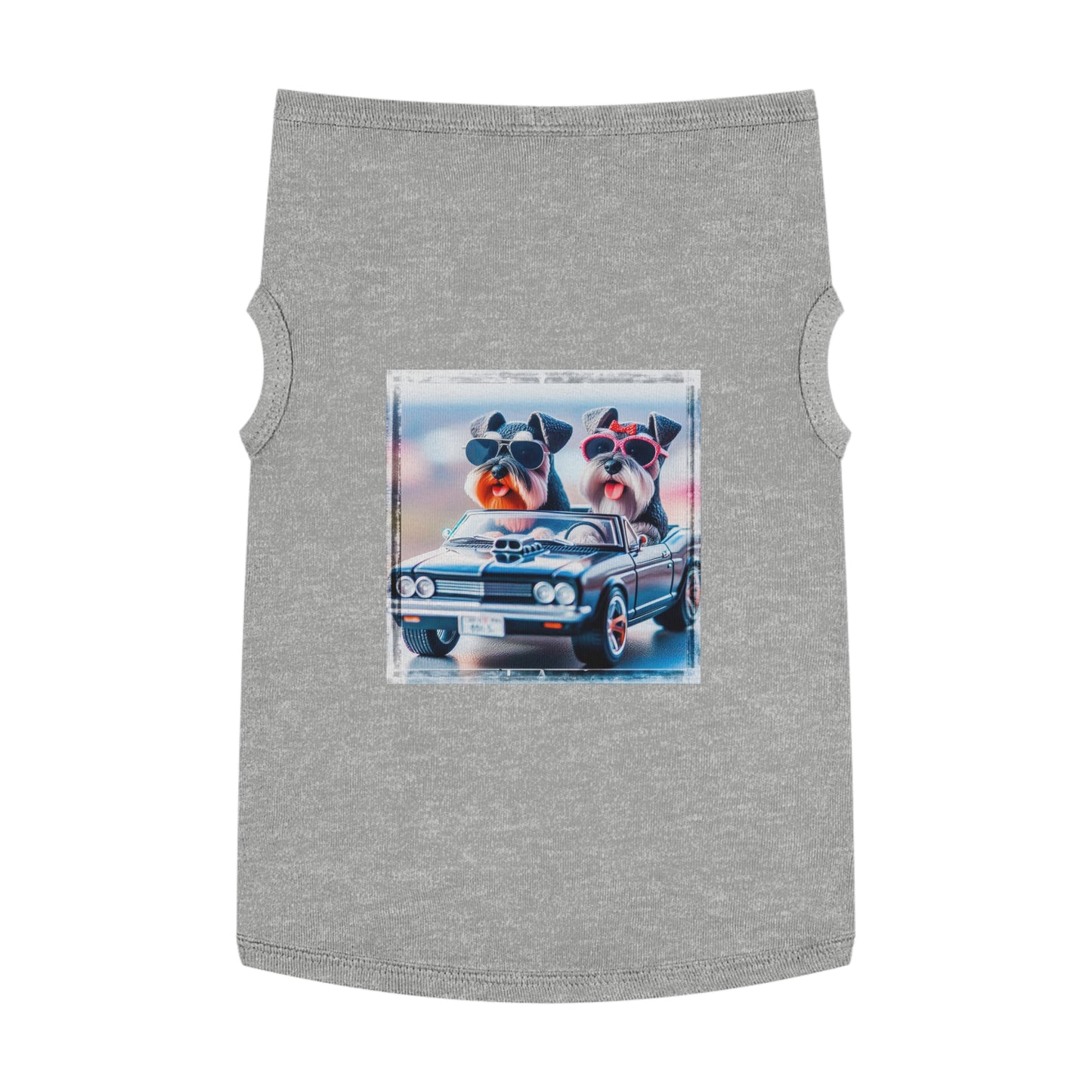 Miniature Schnauzers driving friends shirt Pets Printify XL Heather