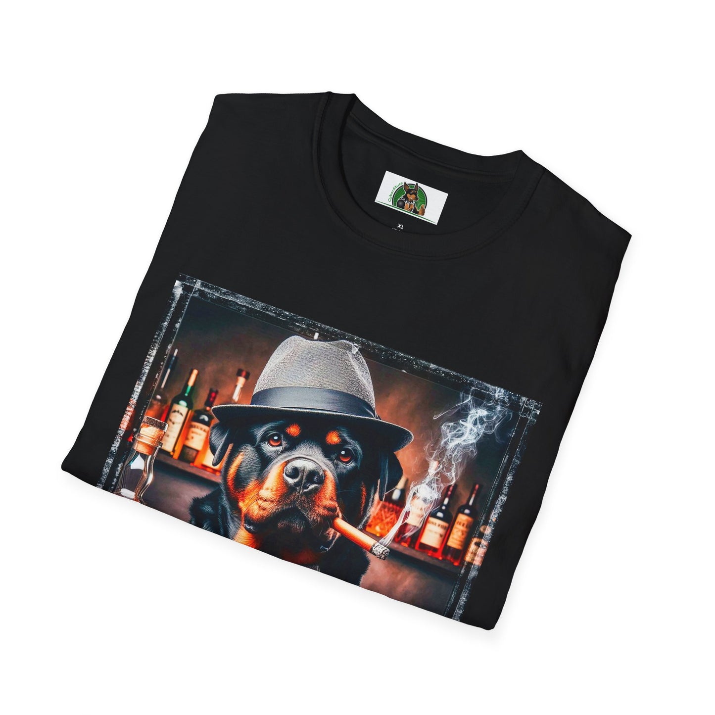 Rottweiler smoking a cigar shirt T-Shirt Printify