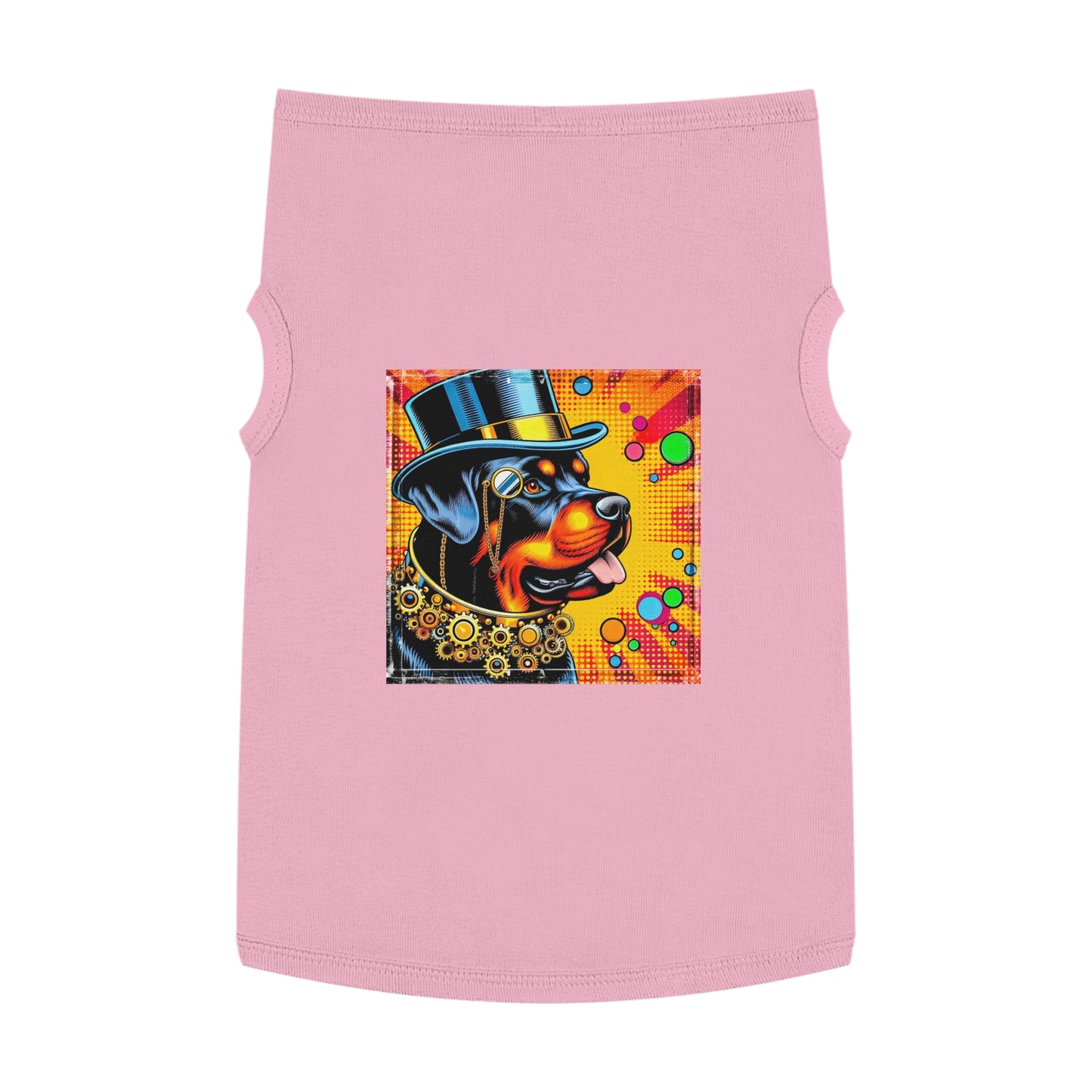 Rottie steam punk cutie Pets Printify XL Pink