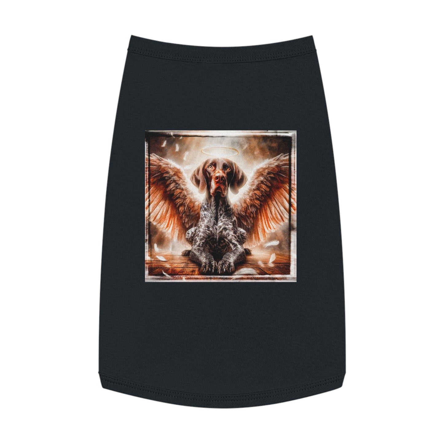 Pet Tank Top German Shorthaired Pointer angel t shirt Pets Printify