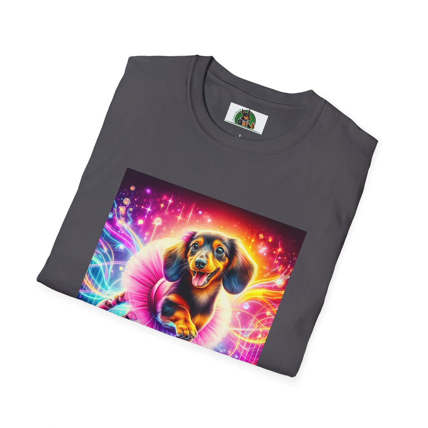 Dachshund dancing ballerina t shirt T-Shirt Printify