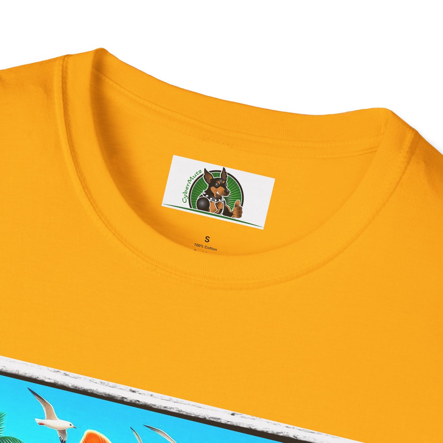 Yorkie blue waves shirt