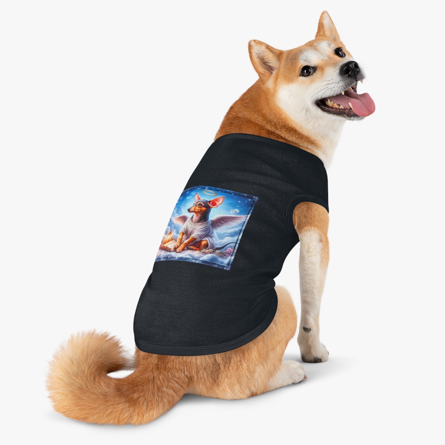 Pet Tank Top Rat Terrier heavenly Angel