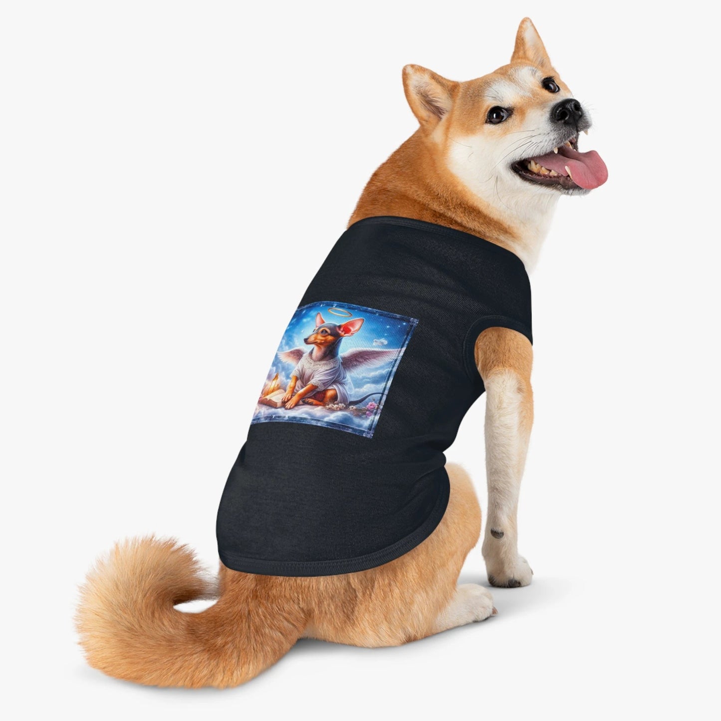 Pet Tank Top Rat Terrier heavenly Angel by Printify