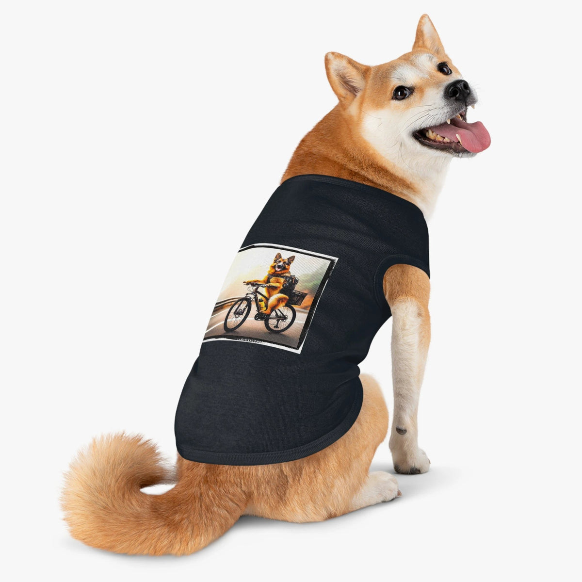 German Shepherd Bicycle Pet Tank Top
