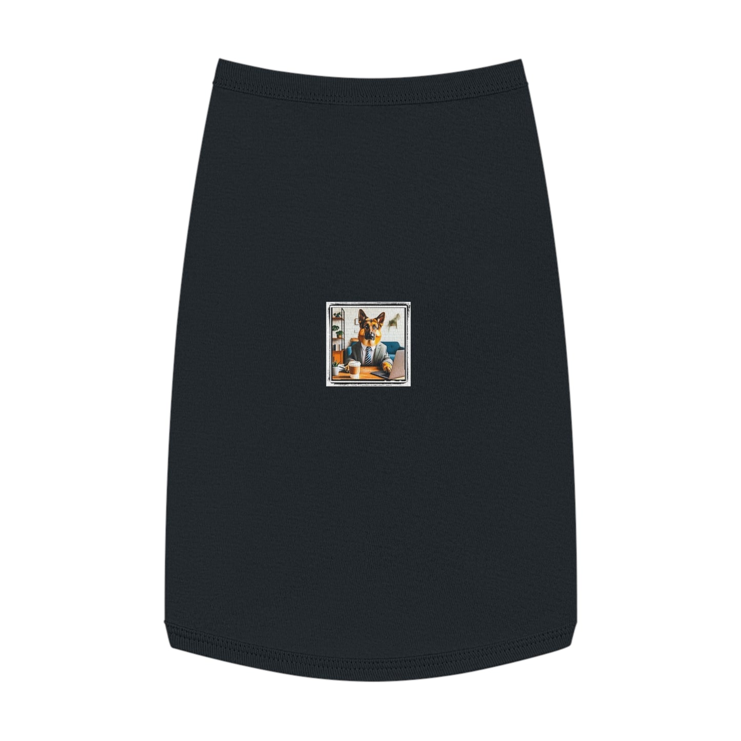German Shepherd working man shirt Pets Printify L Black