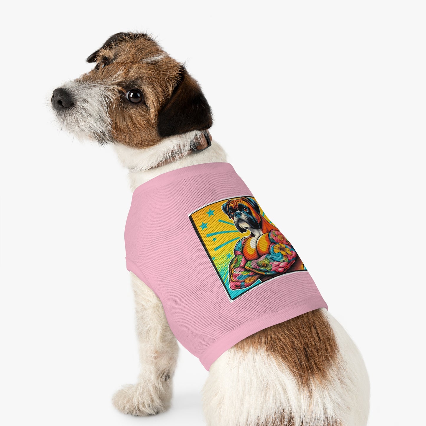Pet Tank Top Boxer Tattooed Dog Pets Printify