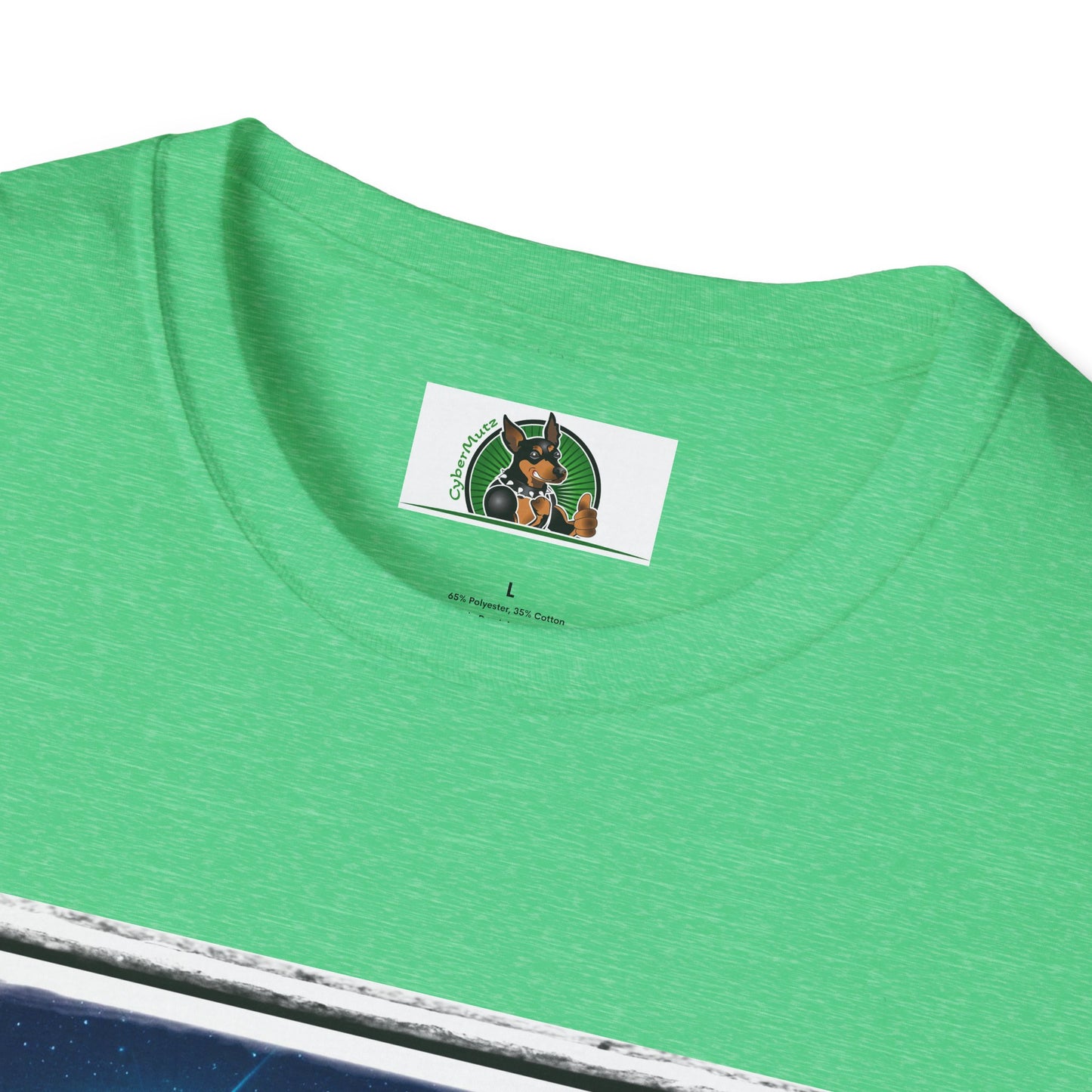 Beagle Sitting Under Rainbow Bridge T-Shirt Printify