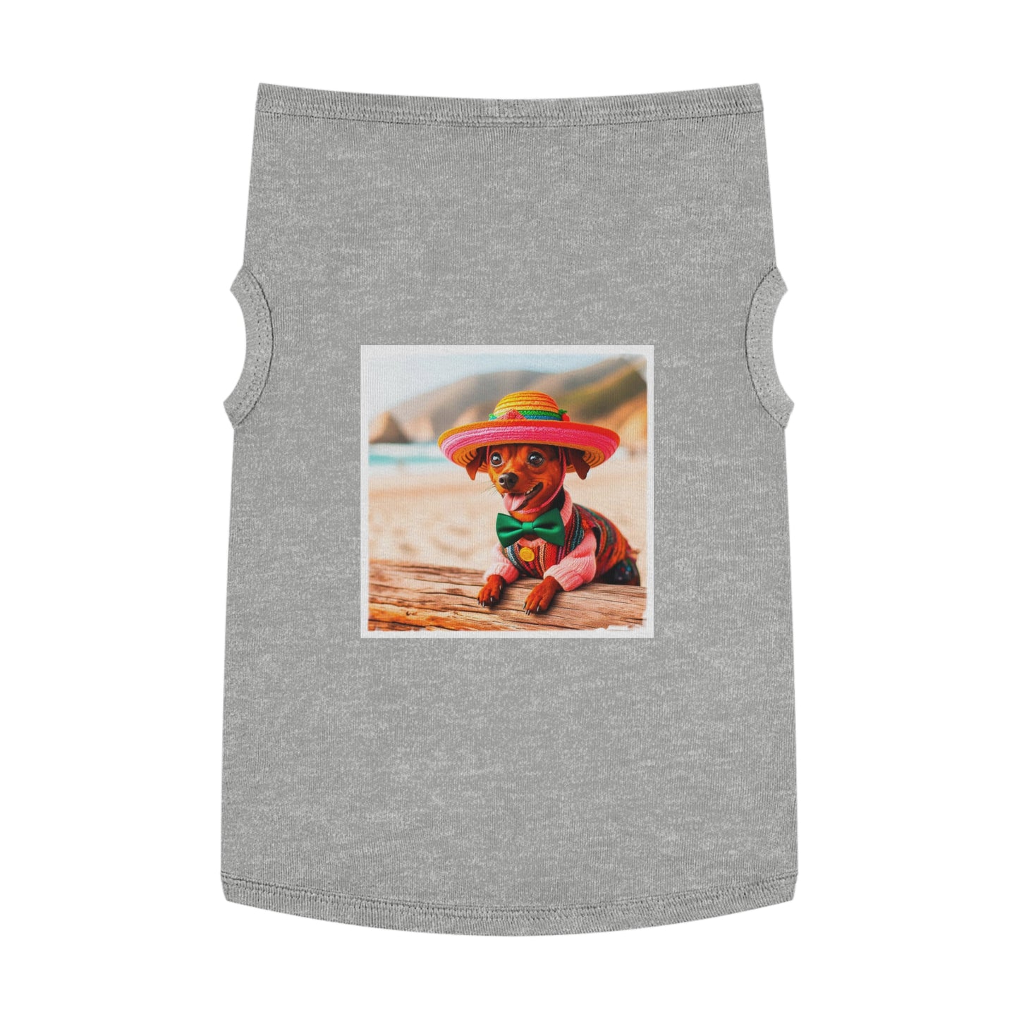 Min Pin Tank Tops cinco de mayo Pets Printify XL Heather