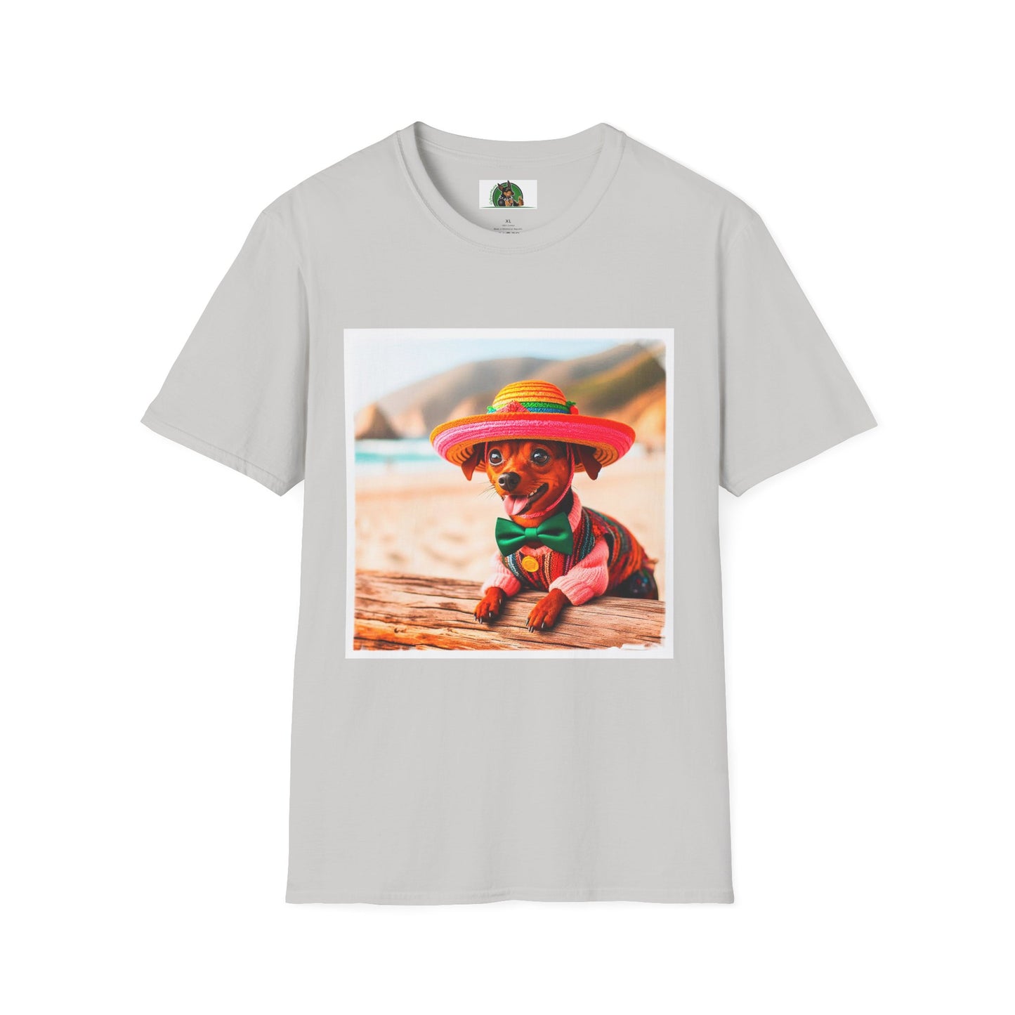 Min Pin T-Shirt fiesta fun T-Shirt Printify S Ice Grey