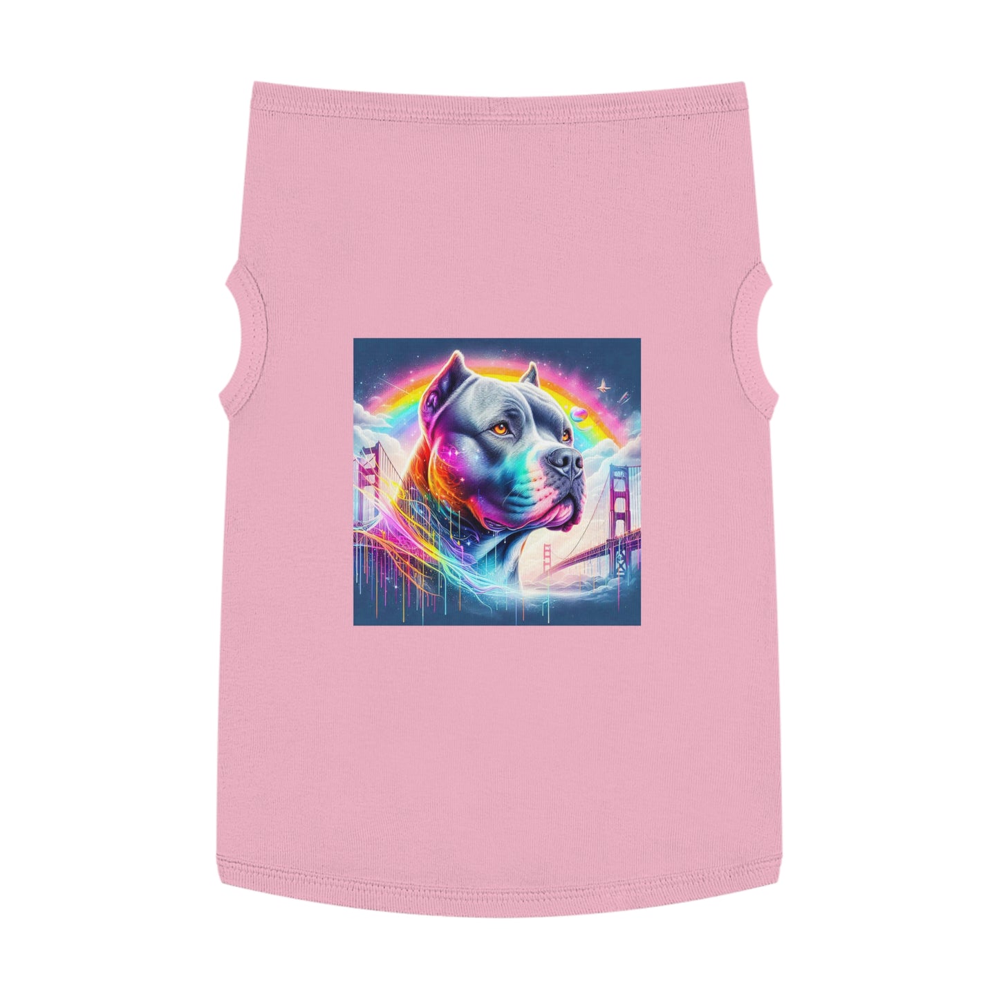 Pet Tank Top Pit Bull colors Pets Printify XL Pink