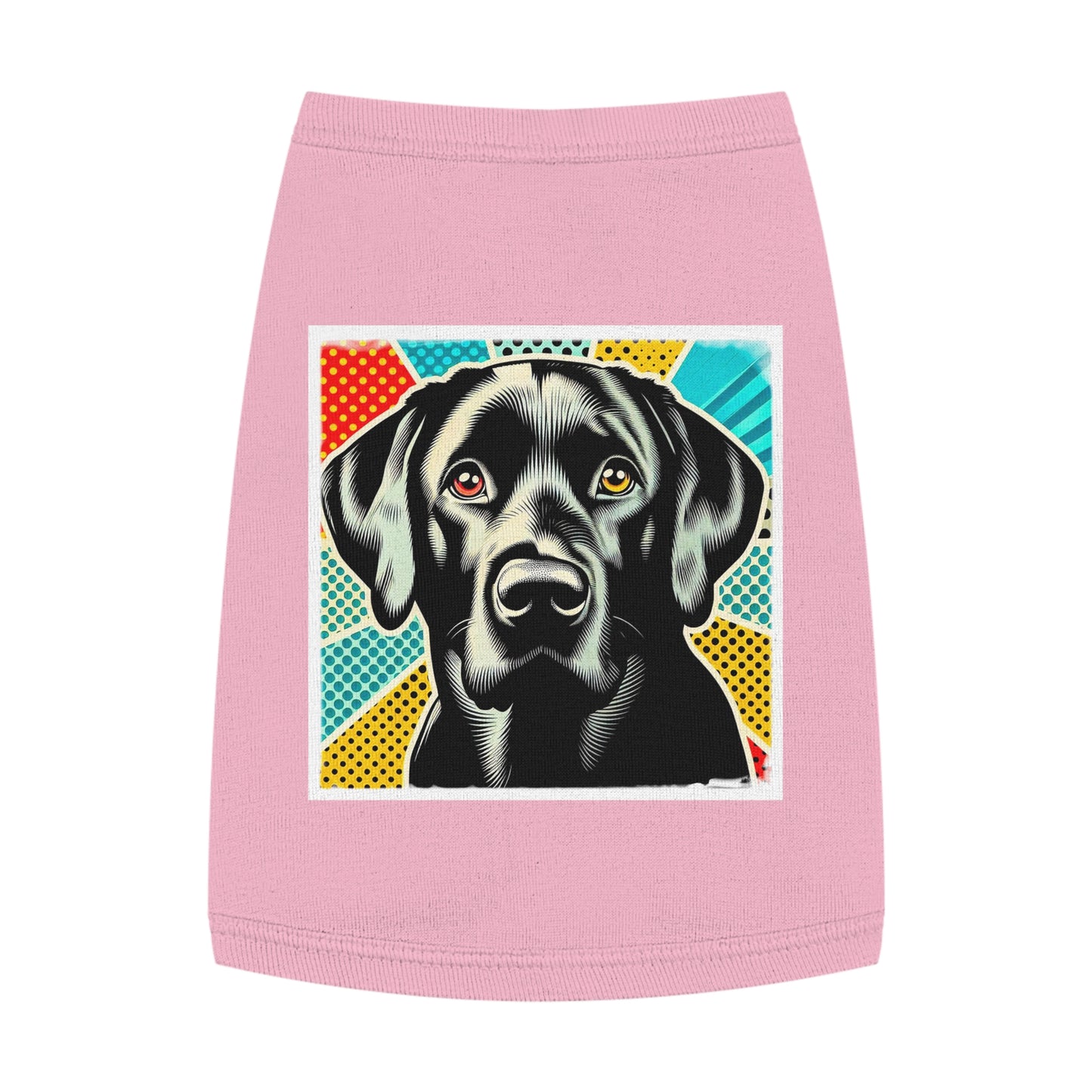 Labrador Retriever colorful comic shirt Pets Printify M Pink