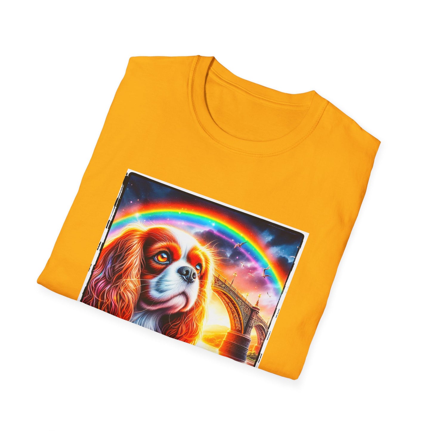 Cavalier King Charles Spaniel Rainbow Bridge TShirt