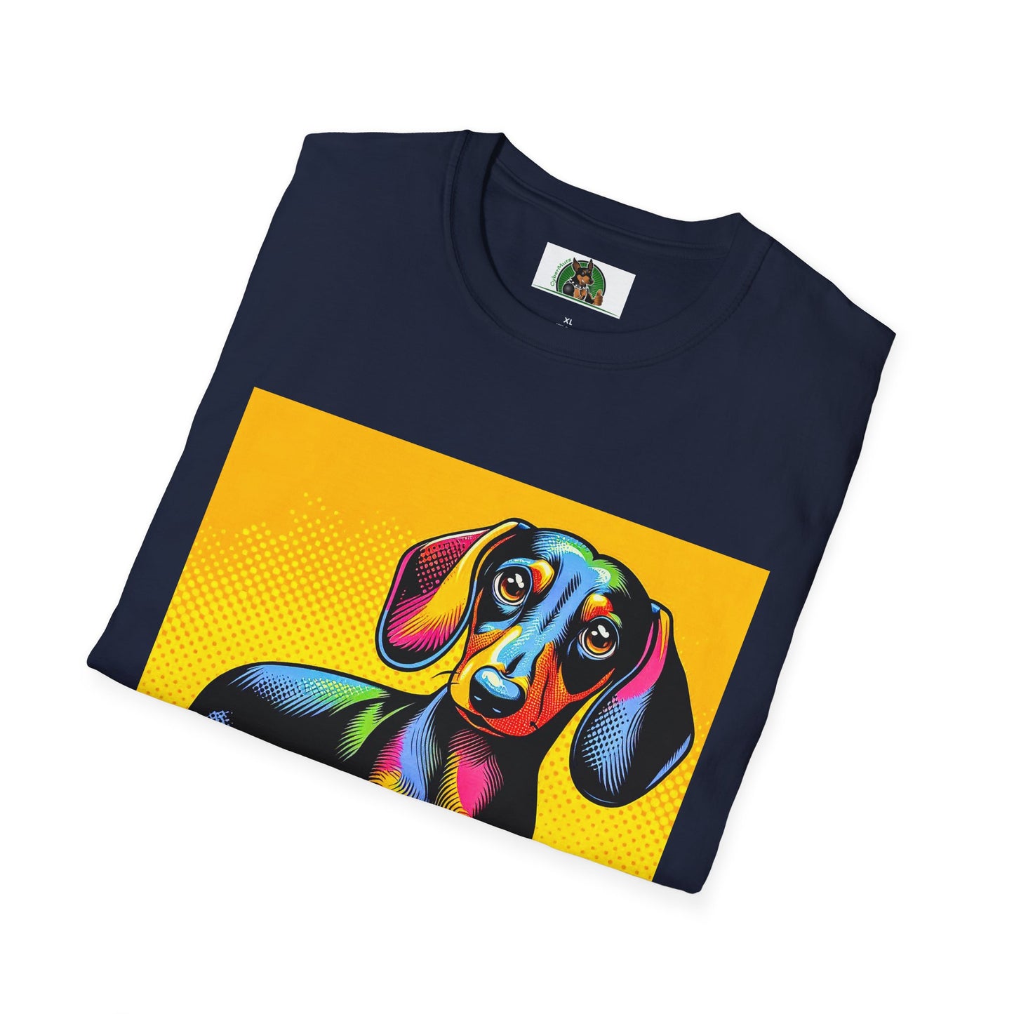 Dachshund colorful puppy t shirt T-Shirt Printify