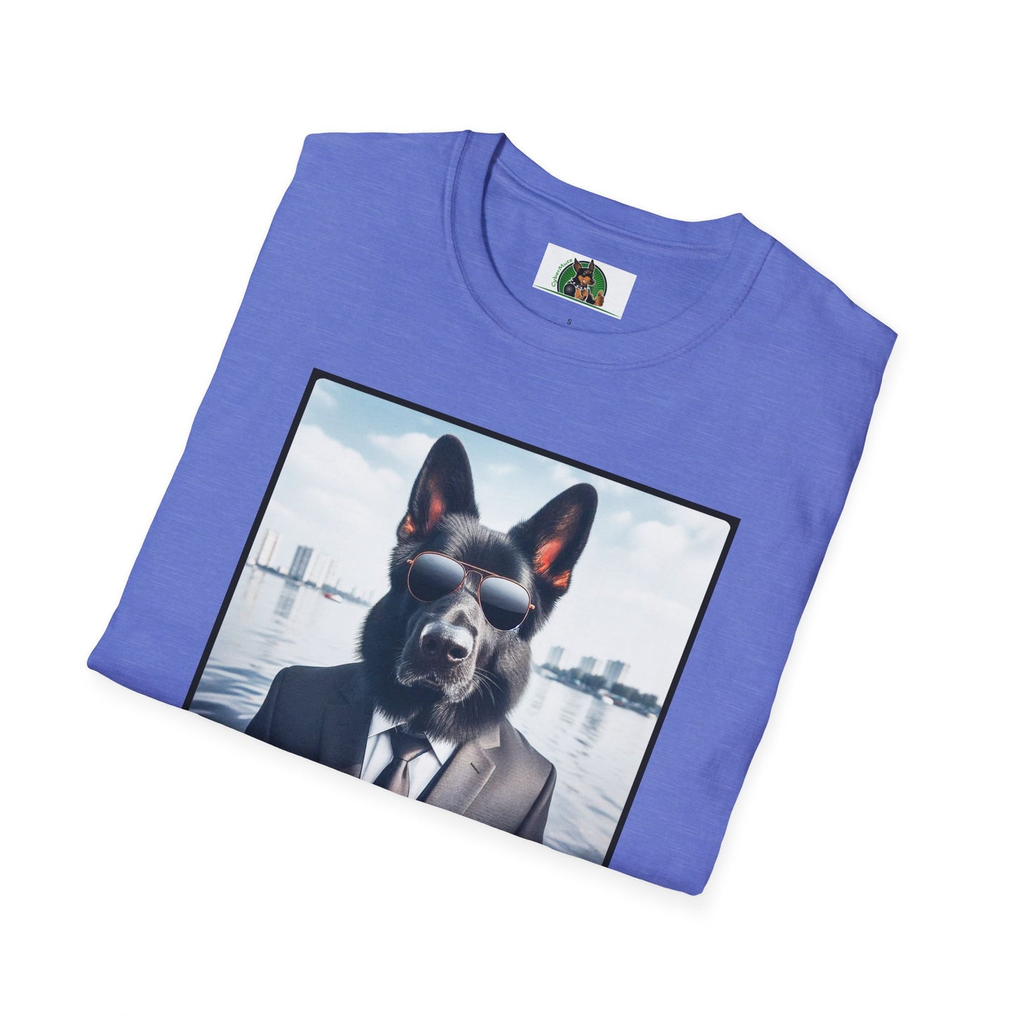 German Shepherd men in black shirt