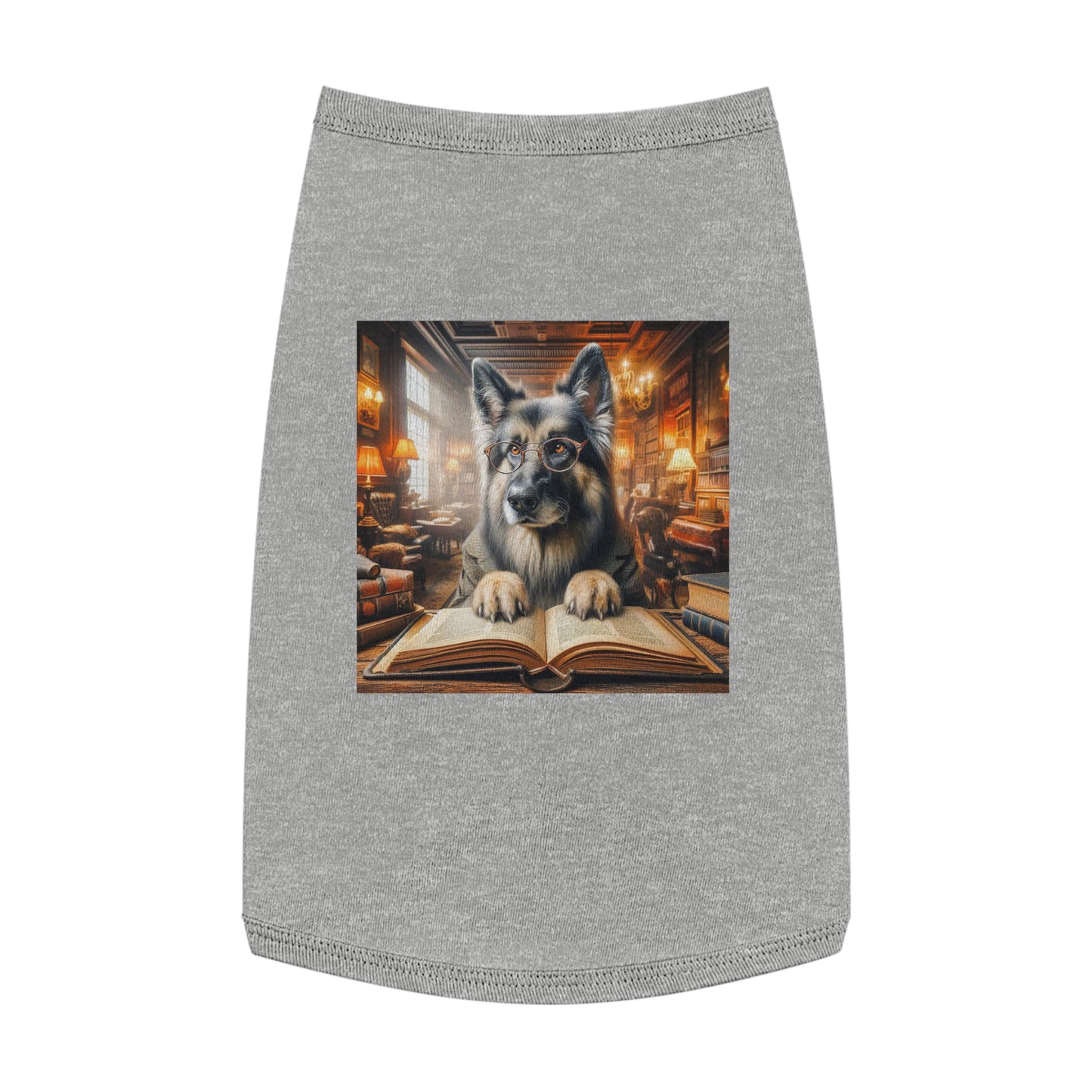 Pet Tank Top German Shepherd Pets Printify L Heather