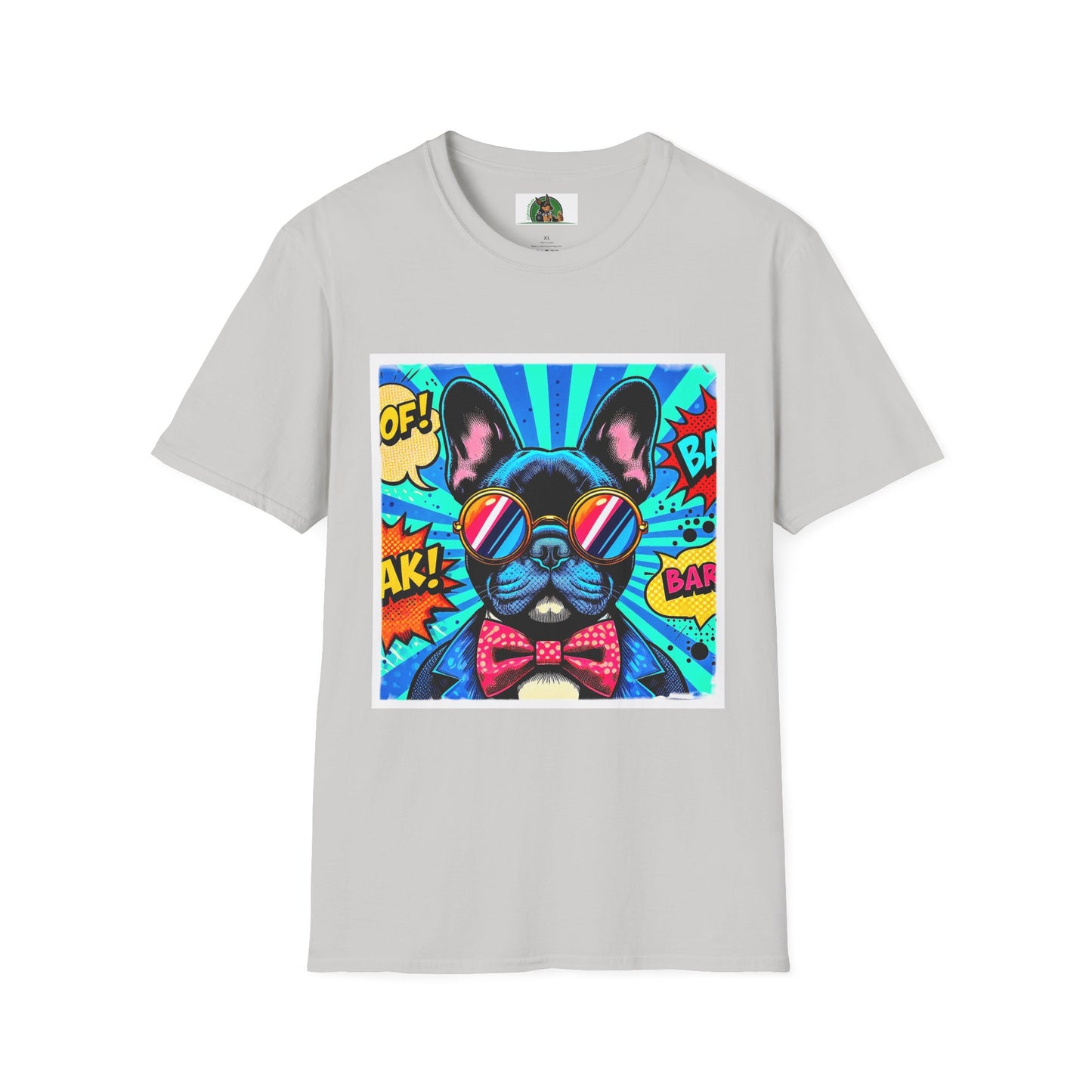 French Bulldog T-Shirt Printify S Ice Grey