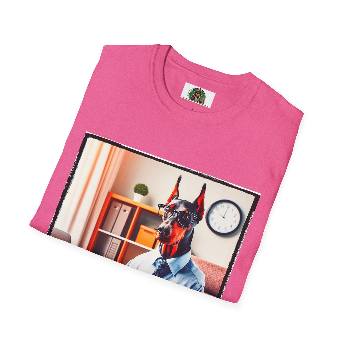Doberman smart businessman t shirt