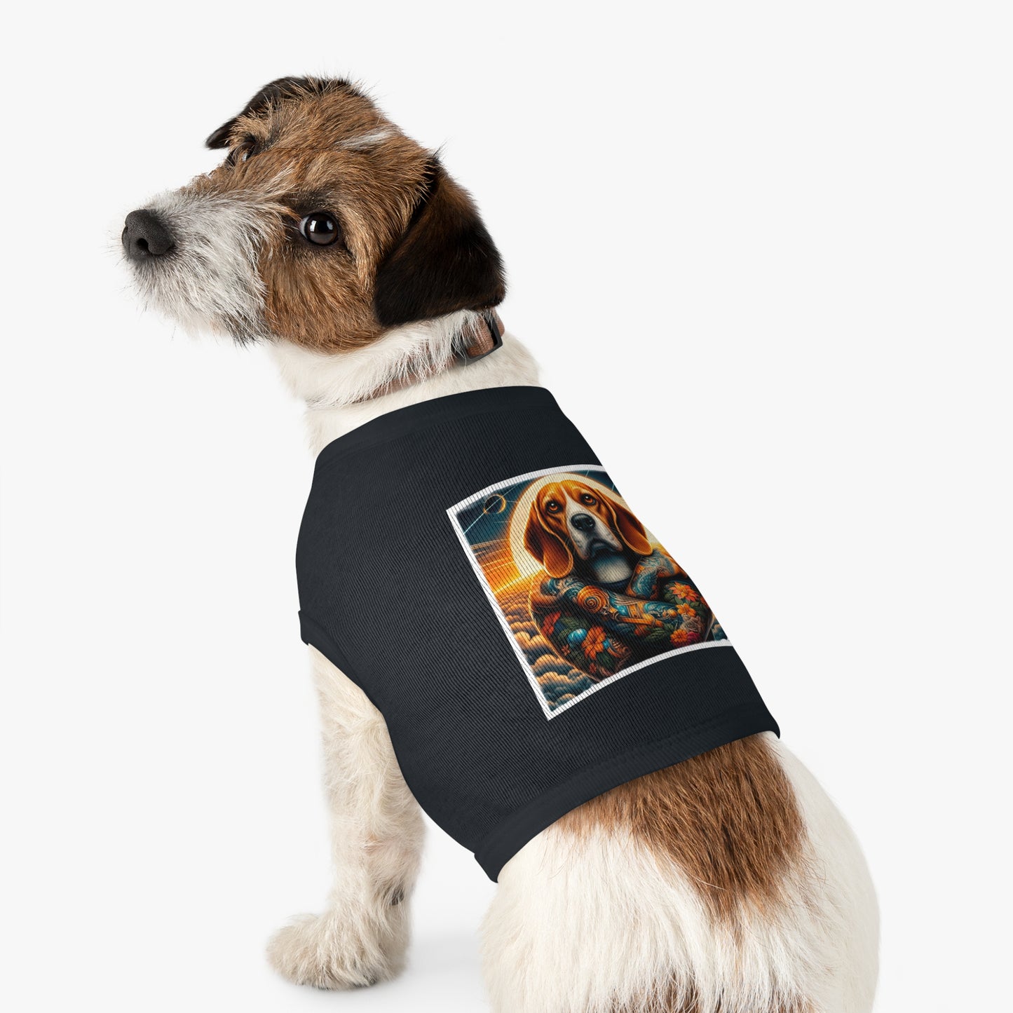 Pet Tank Top Beagle Tattooed Dog Pets Printify
