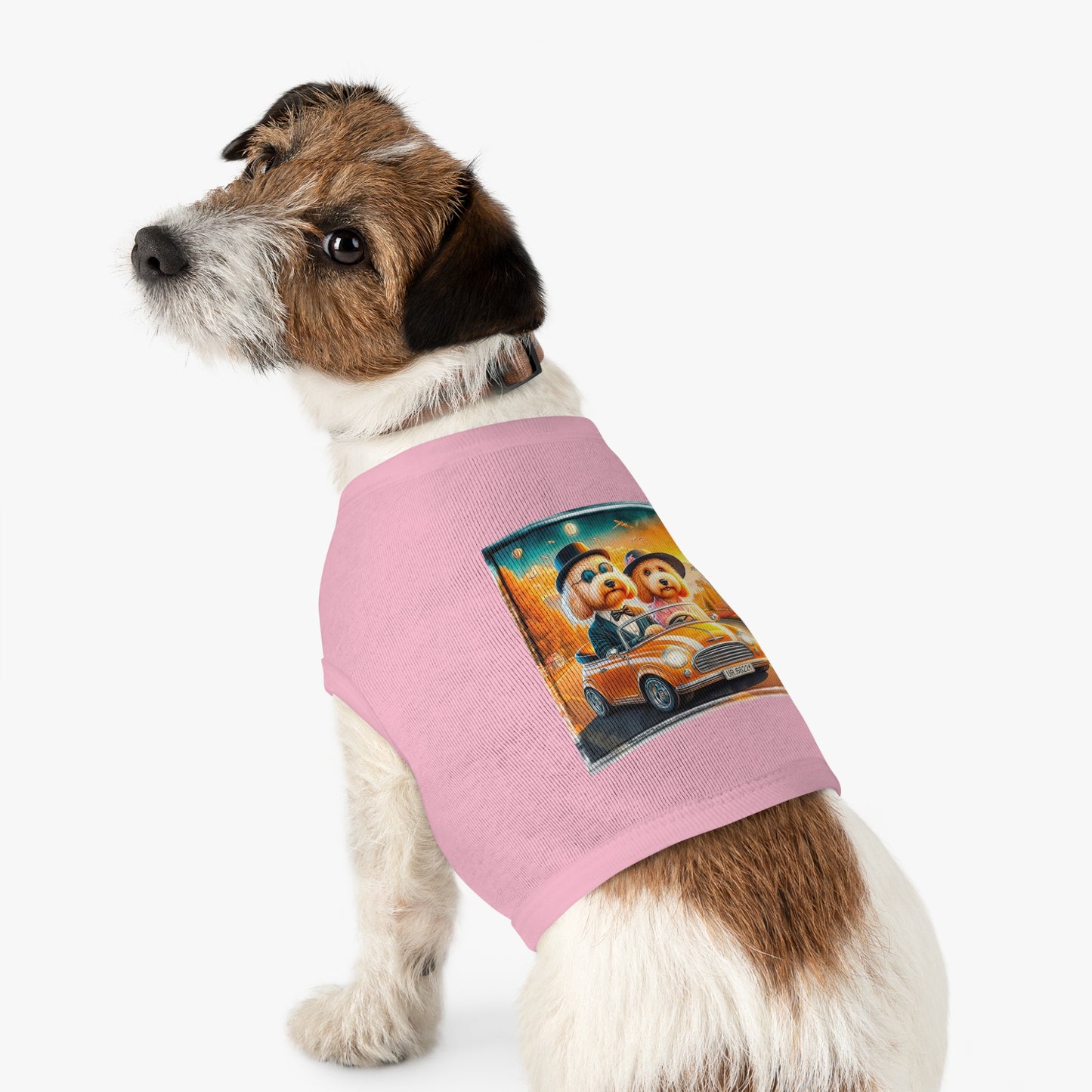 Wacky Pet Tank Golden Doodle fun couple Pets Printify