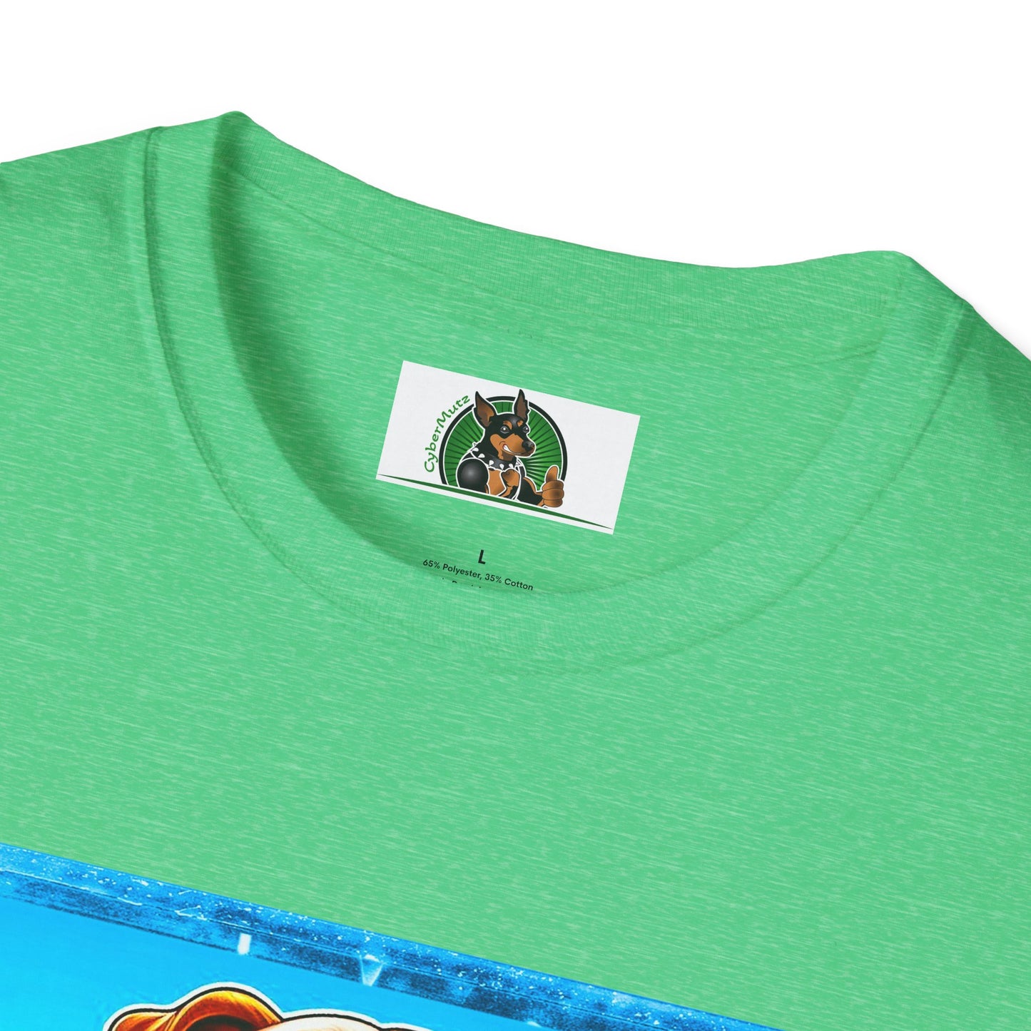 Bulldog surfing fun t shirt T-Shirt Printify