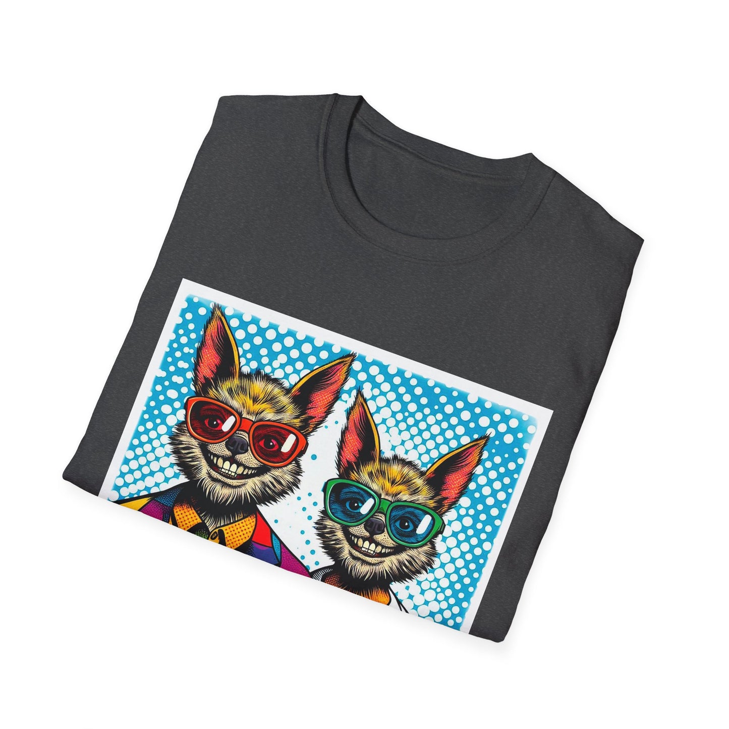 Chupacabra smiling couple t shirt T-Shirt Printify