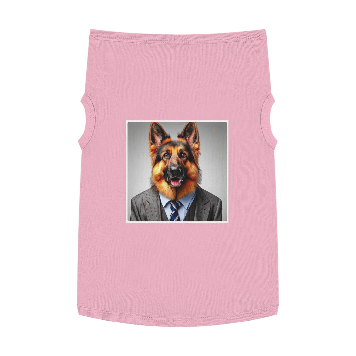 German Shepherd businessman Pets Printify XL Pink