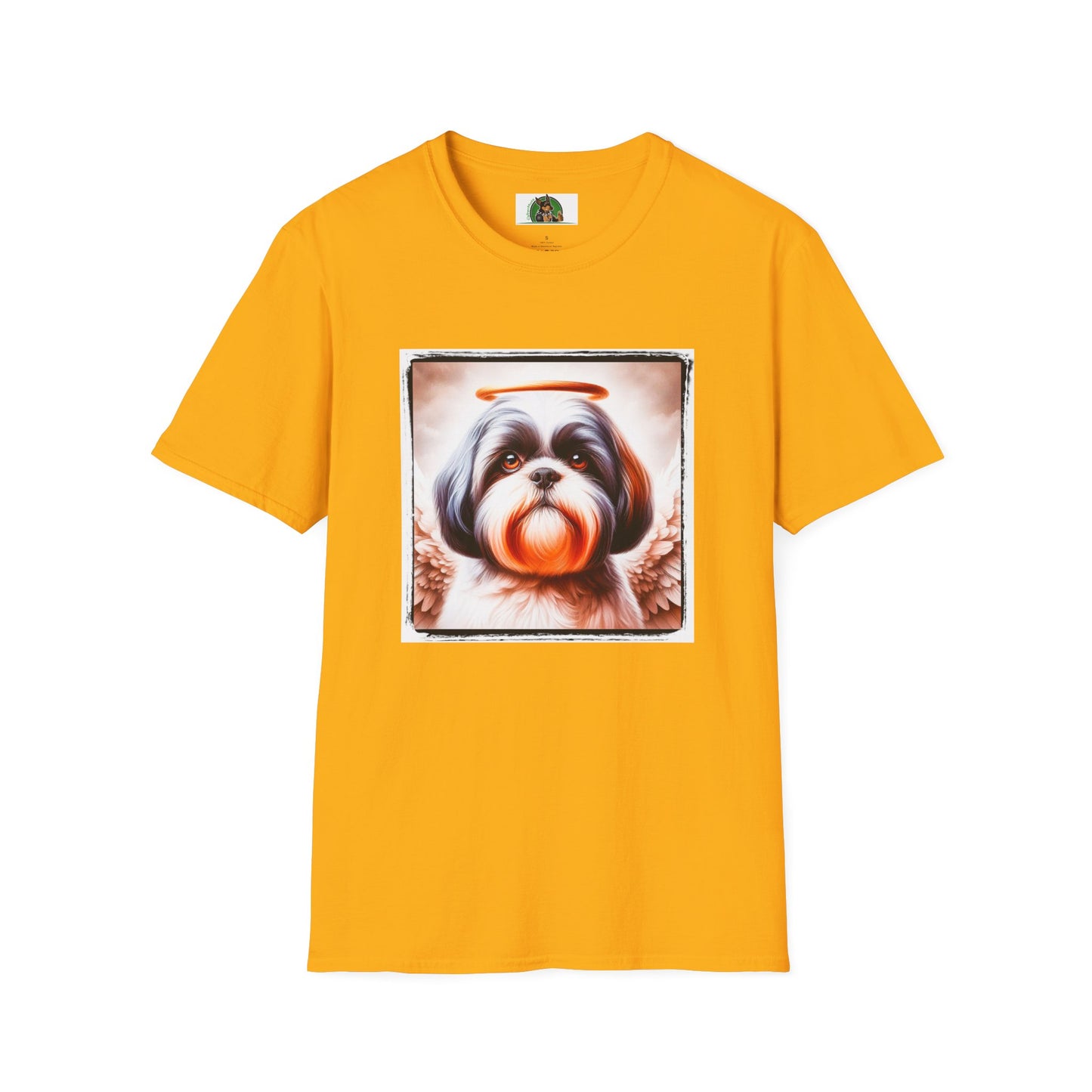 Shih Tzu angel shirt T-Shirt Printify S Gold