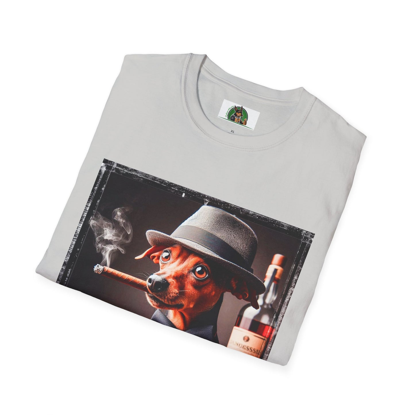 Min Pin T-Shirt cigars and whiskey