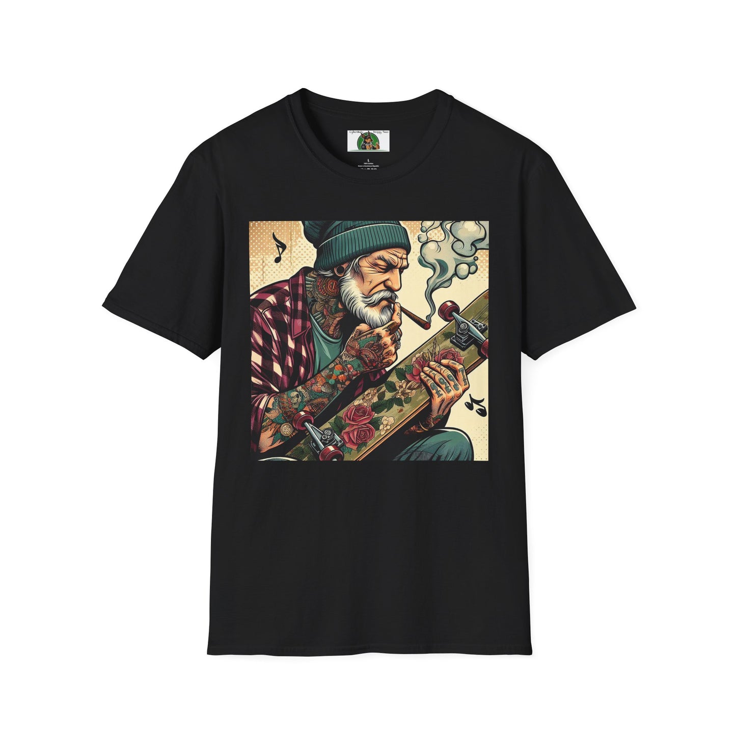 Wacky Skater Dude T-Shirt Printify Black S