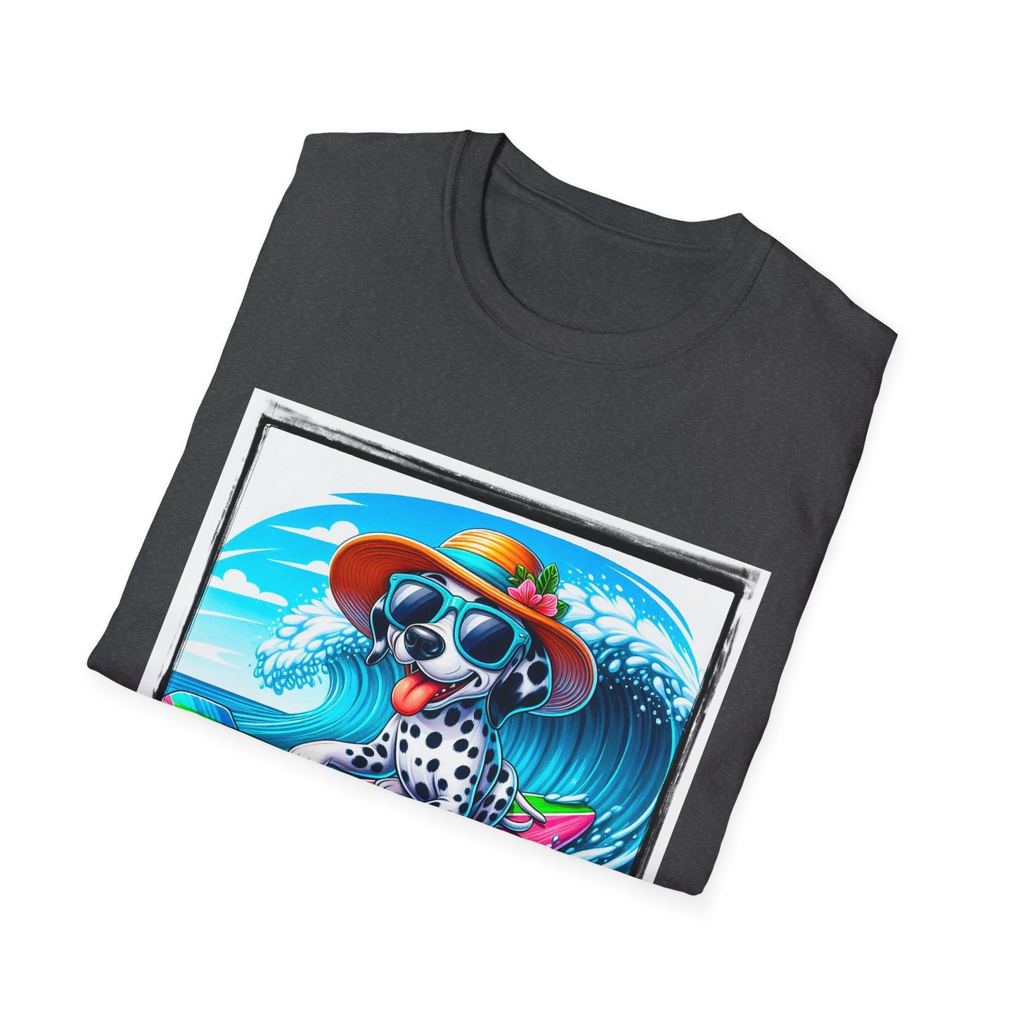 Dalmatian beach day t shirt T-Shirt Printify