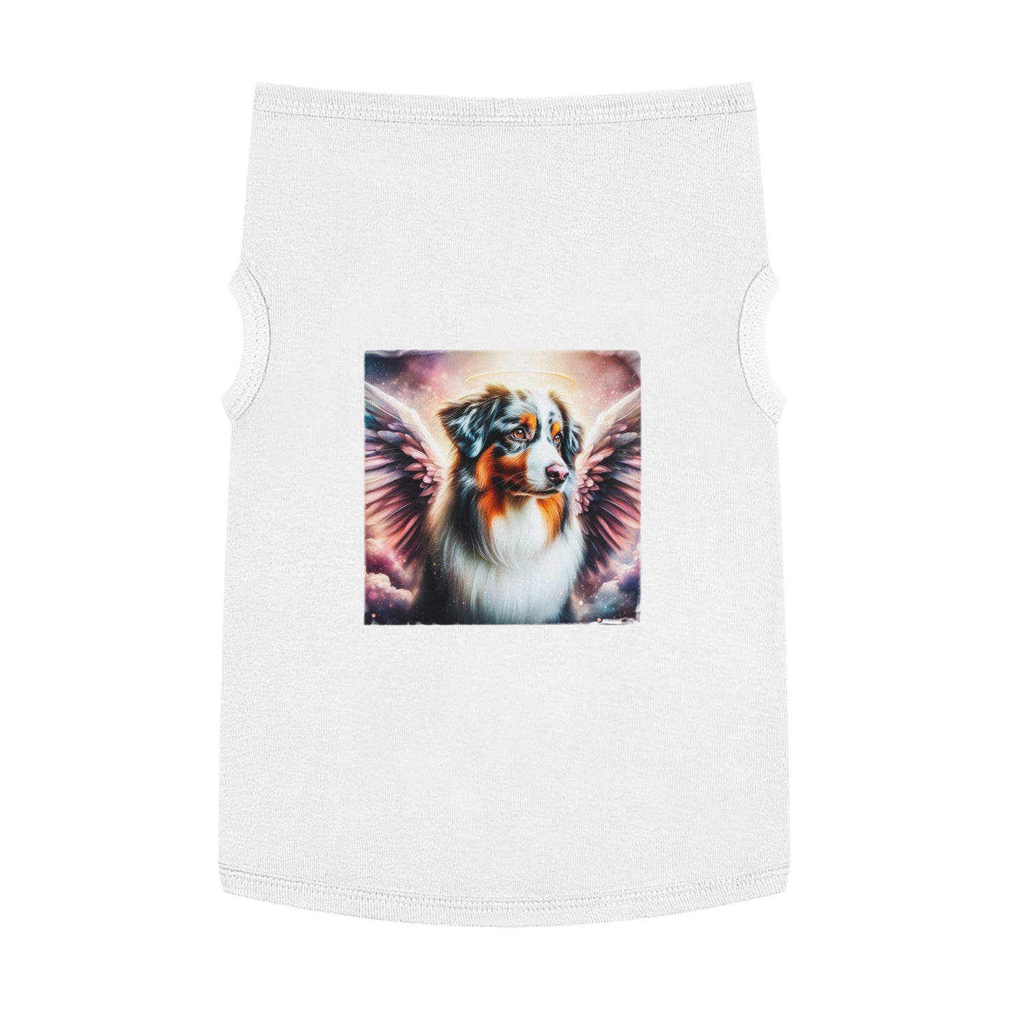 Pet Tank Top Australian Shepherd Pets Printify XL White