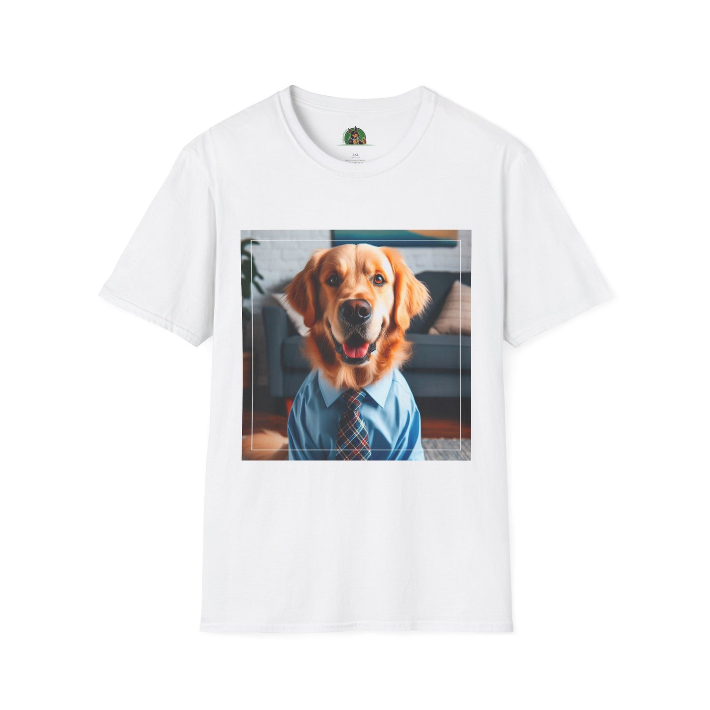 Golden Retriever working professional shirt T-Shirt Printify XS White