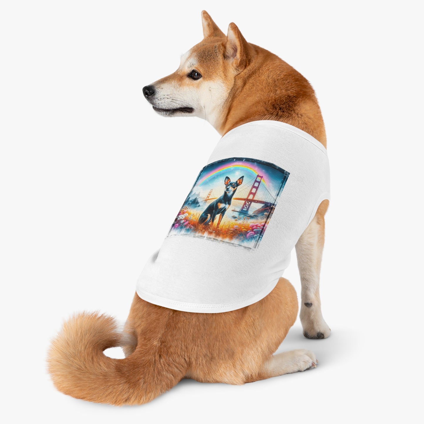 Pet Tank Top Rat Terrier rainbow bridge