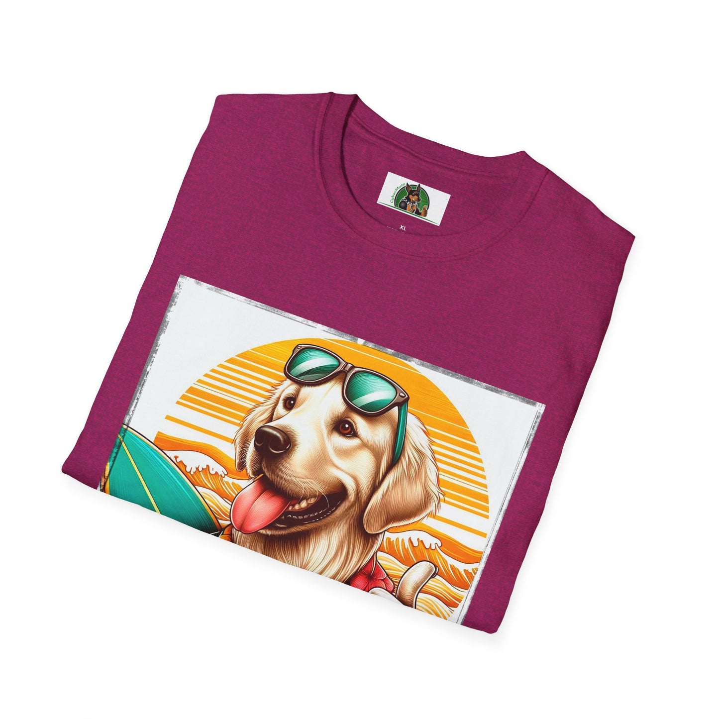 Golden Retriever surfer dog t shirt