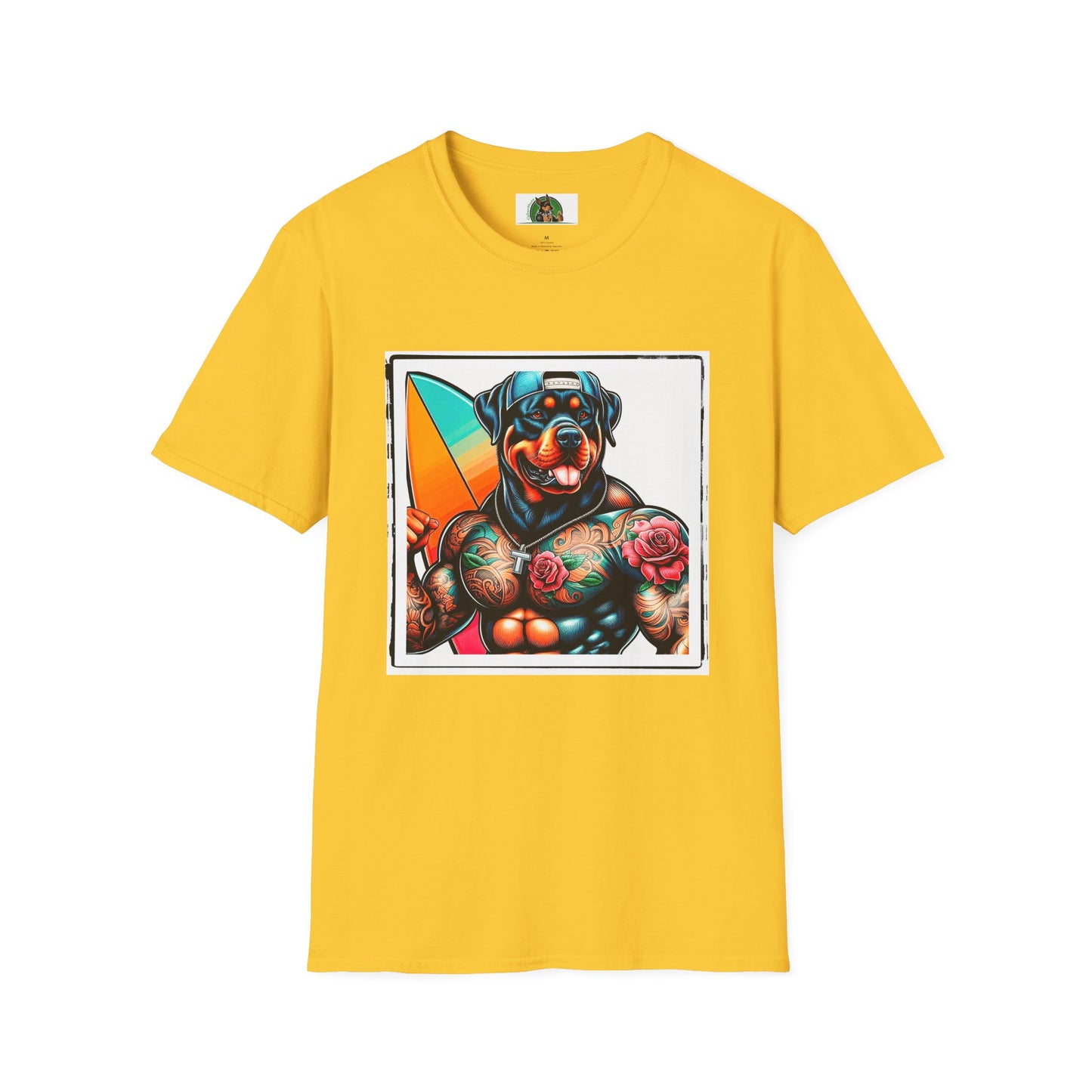 Rottweiler beach hotter shirt T-Shirt Printify S Daisy