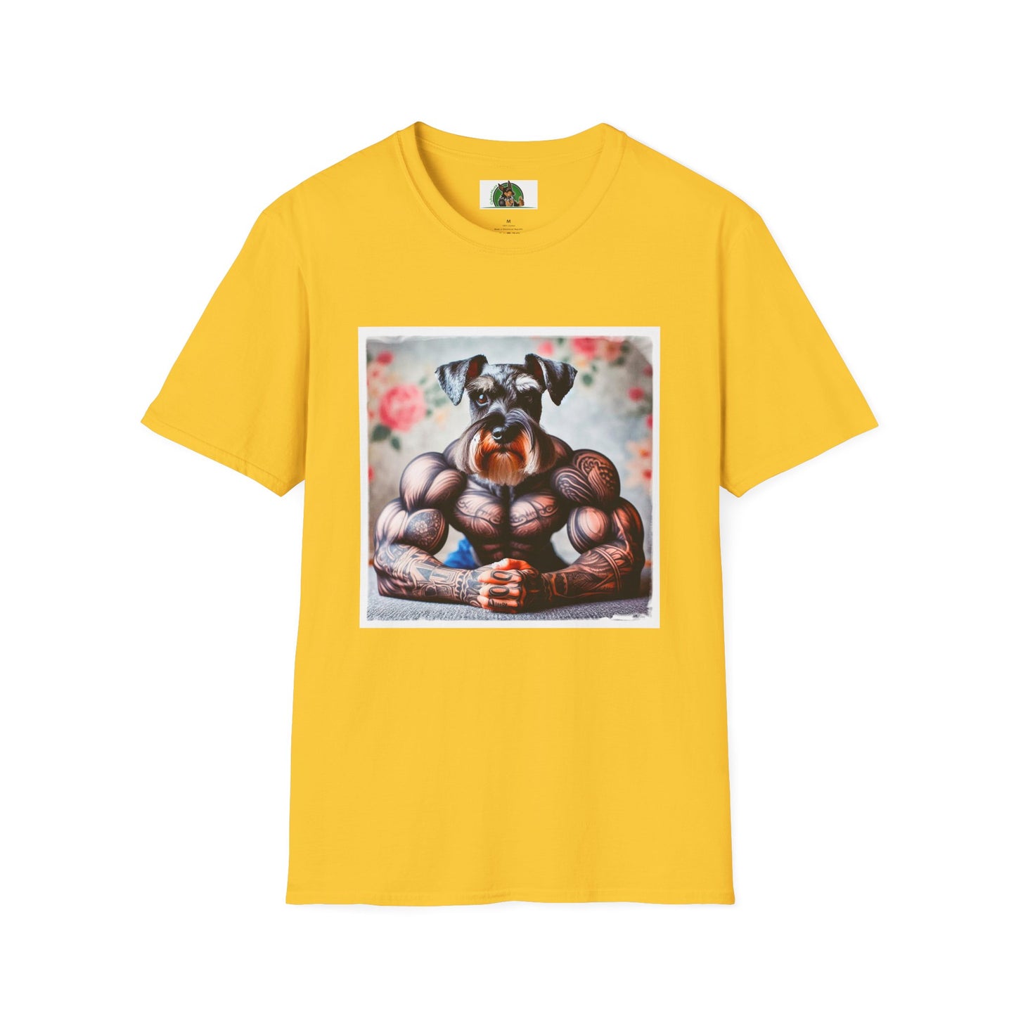 Miniature Schnauzer arm day shirt T-Shirt Printify S Daisy