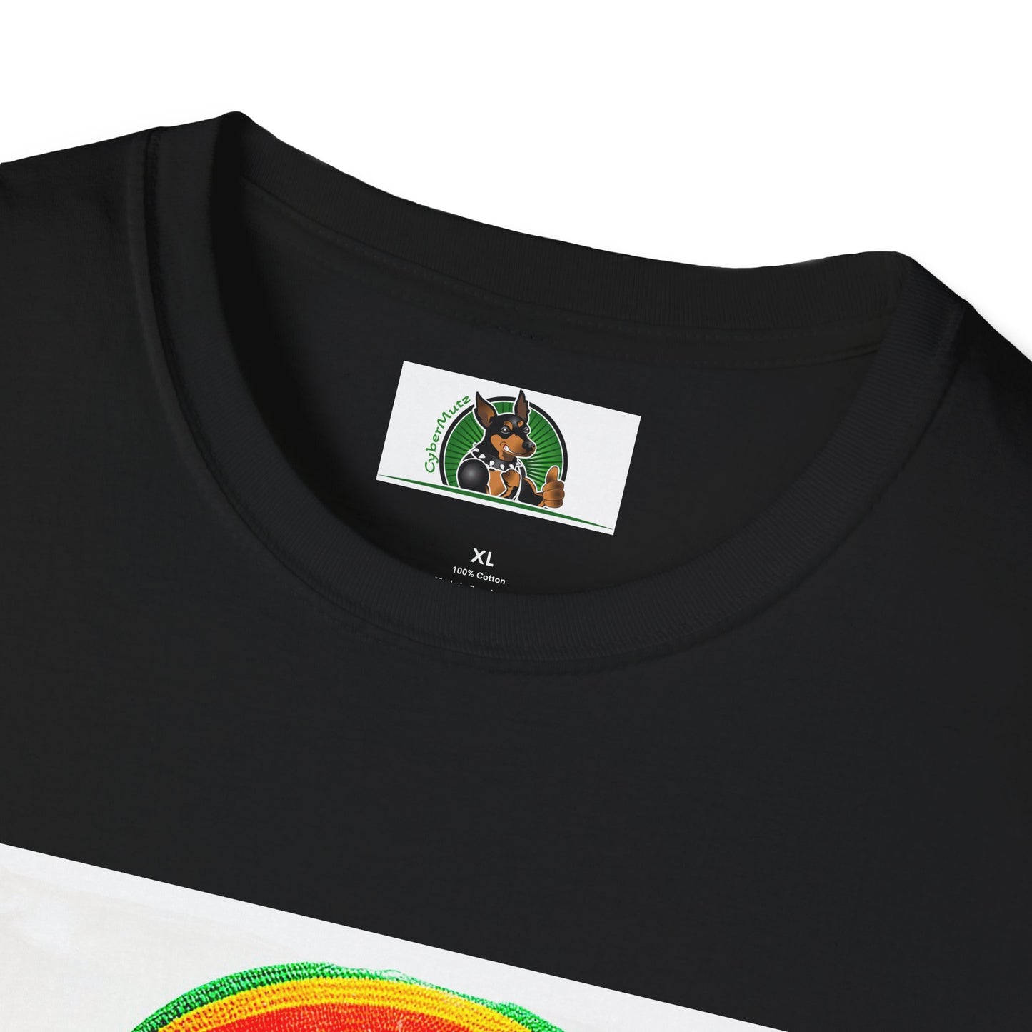 Basset Hound Rasta Dog Playing Guitar T-Shirt Printify