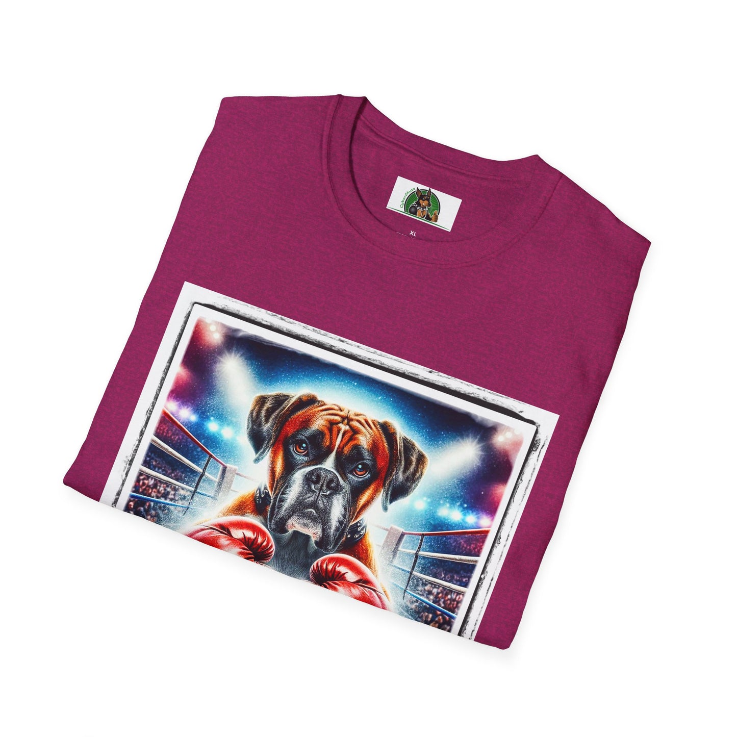 Boxer Dog With Boxing Gloves Shirt T-Shirt Printify