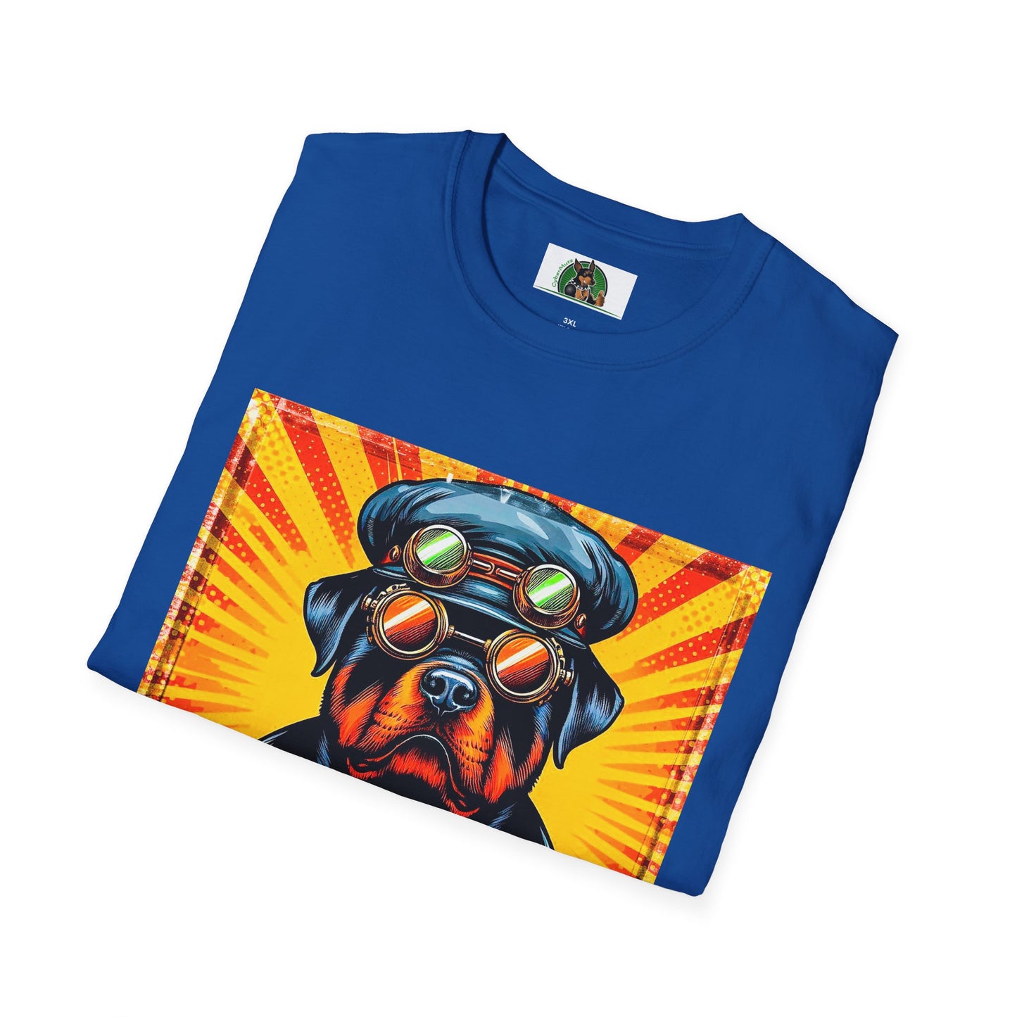 Rottweiler cool steam punk shirt T-Shirt Printify
