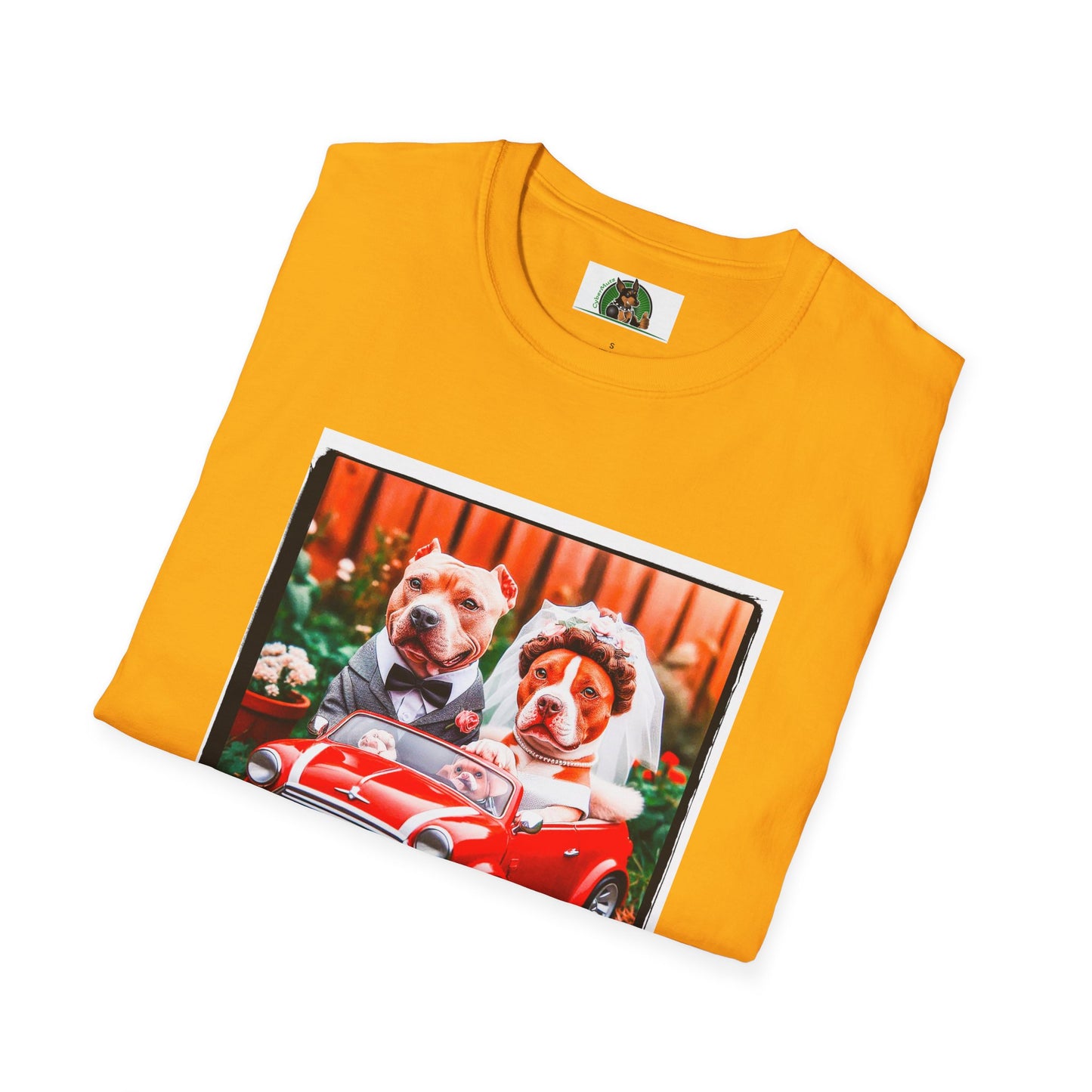 Wacky Pit Bull just married shirt