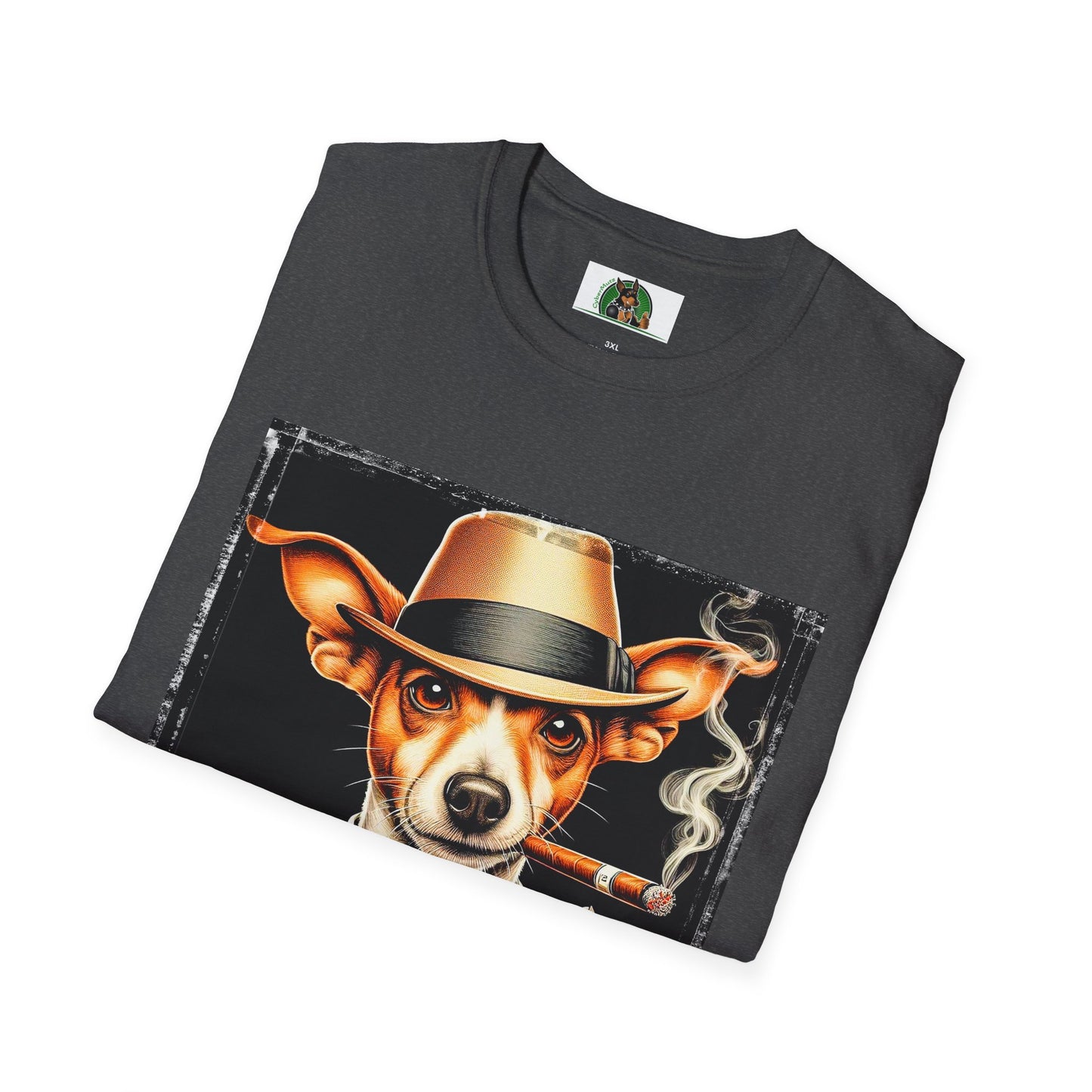 Rat Terrier T-Shirt cigars and whiskey T-Shirt Printify